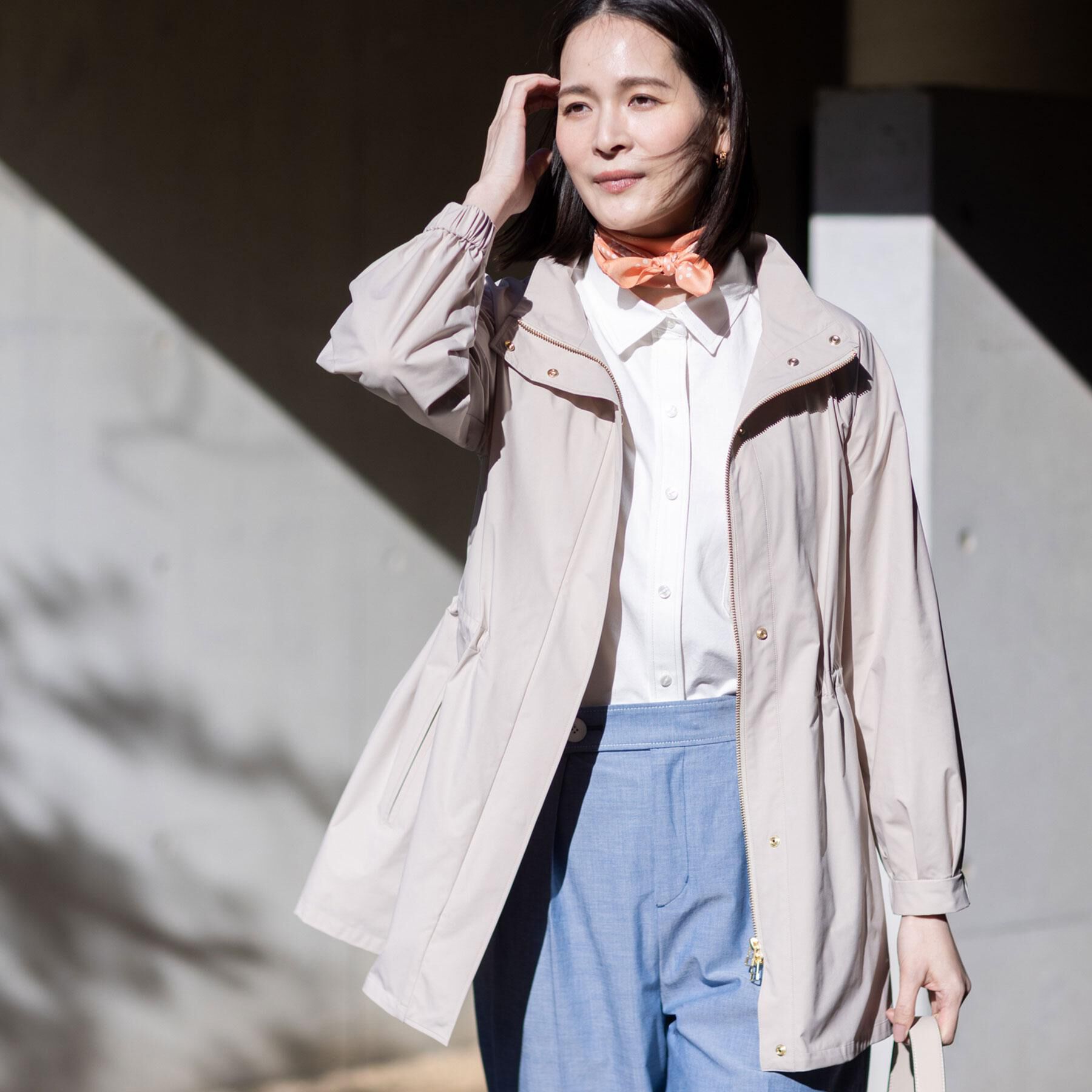 Reflect「ストレッチタフタミドル丈パーカー」|その他|ライトベージュ(05