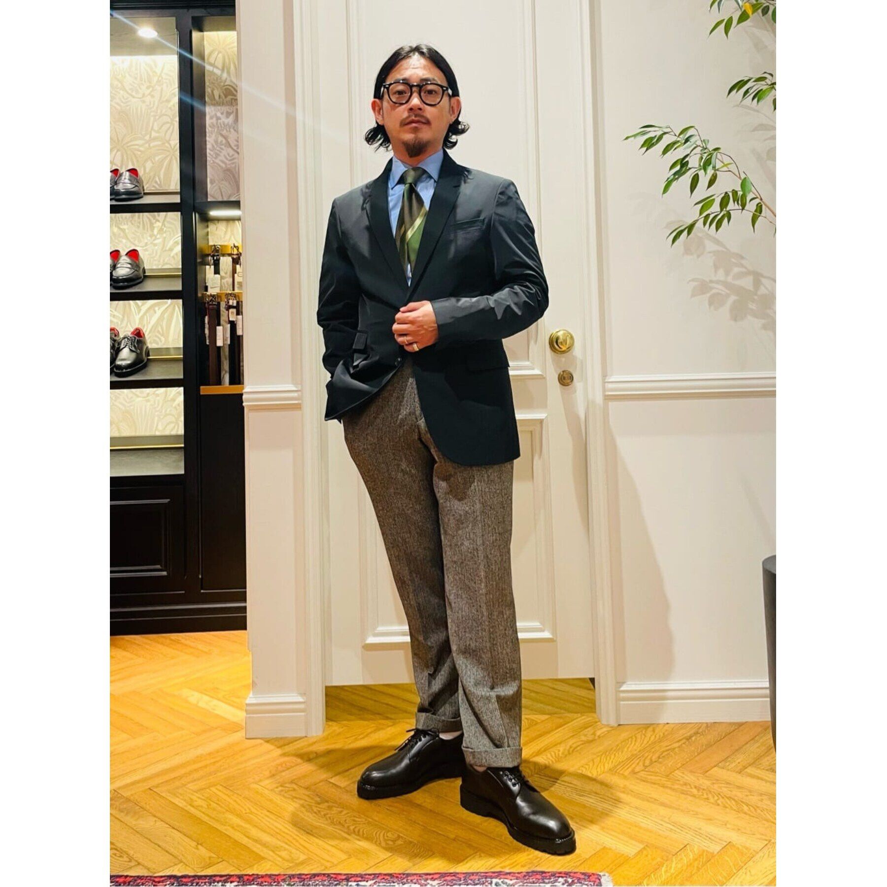 DRESSTERIOR「100／2 ワイドカラーシャツ」|シャツ・ブラウス|