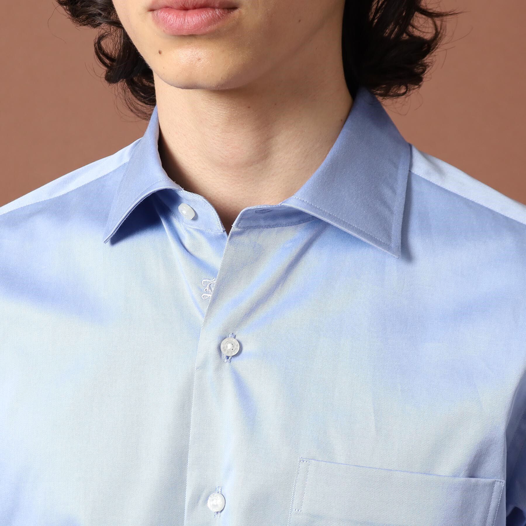 DRESSTERIOR「100／2 ワイドカラーシャツ」|シャツ・ブラウス|