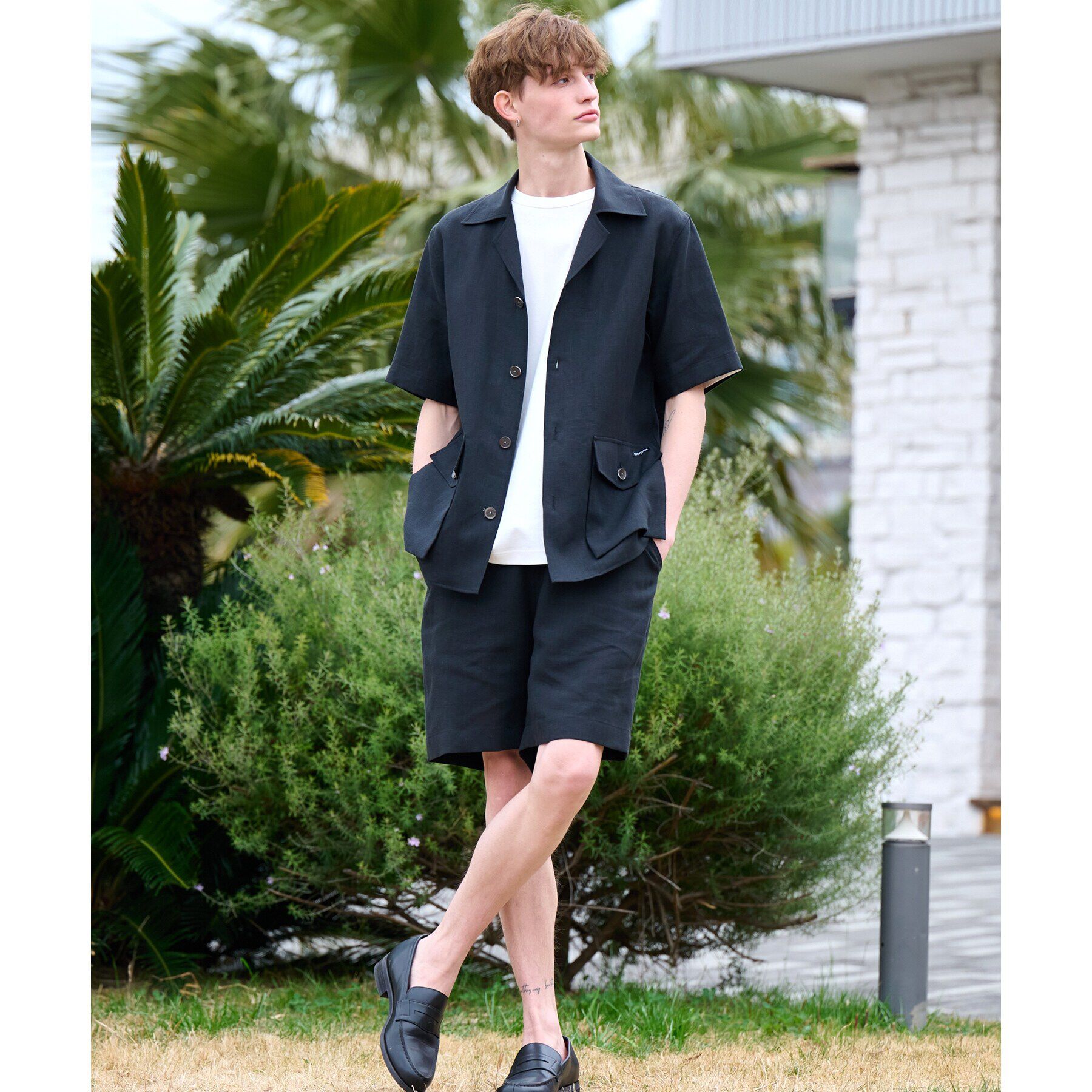 DRESSTERIOR「【Safari5月号掲載】【セットアップ可】オープンカラープエルトリコシャツ」|シャツ・ブラウス|