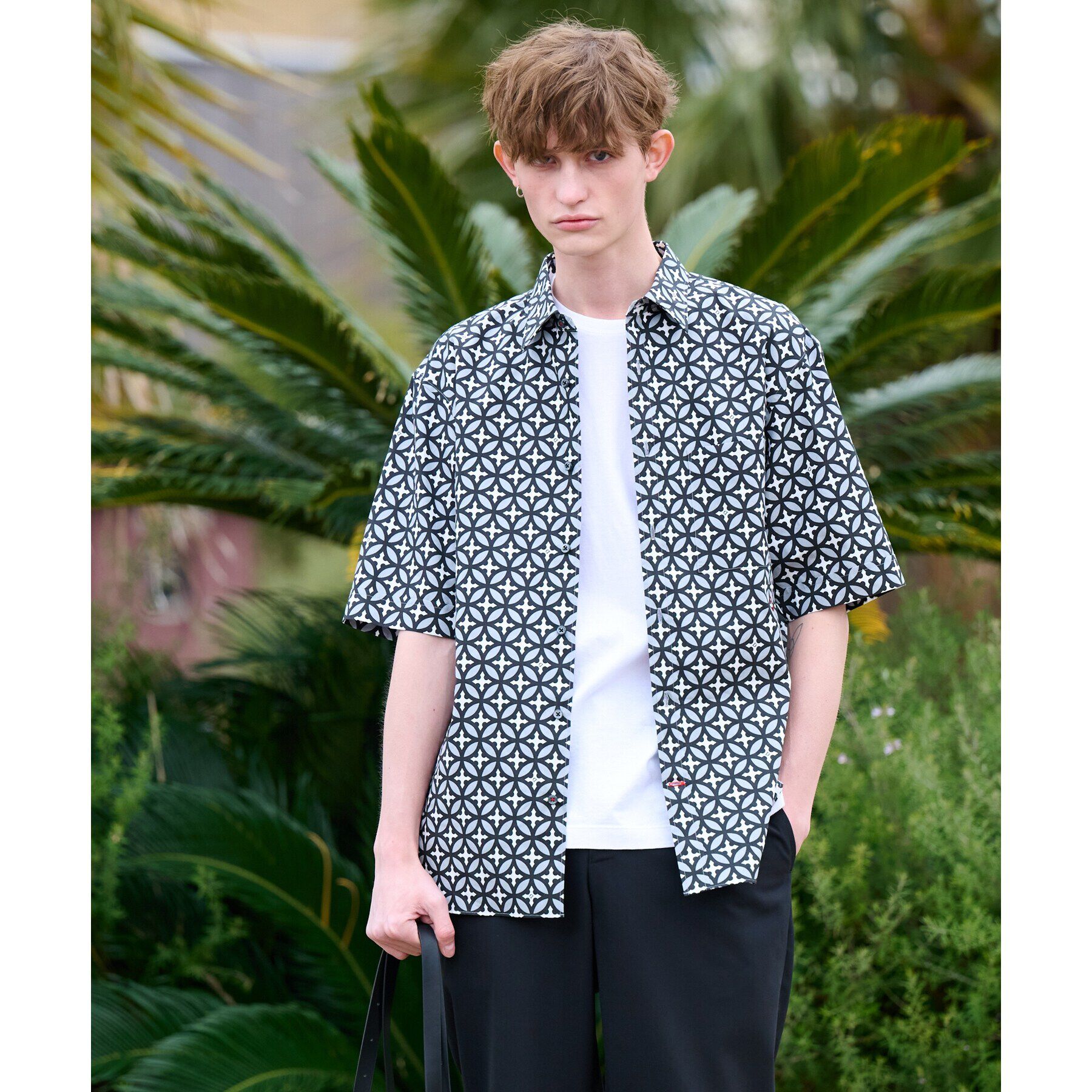 DRESSTERIOR「【Safari5月号掲載】オーバーラップサークル ショートスリーブシャツ」|シャツ・ブラウス|