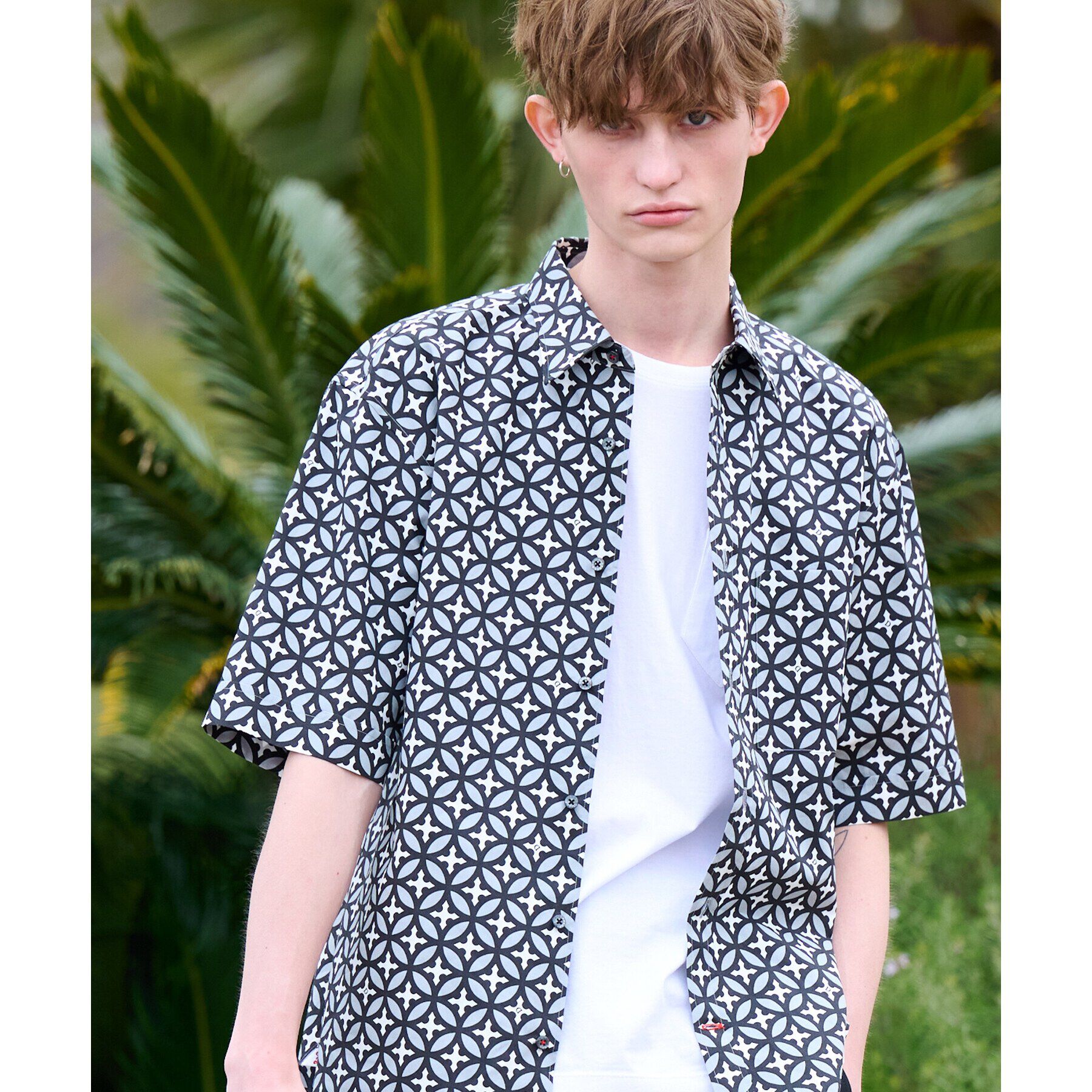 DRESSTERIOR「【Safari5月号掲載】オーバーラップサークル ショートスリーブシャツ」|シャツ・ブラウス|