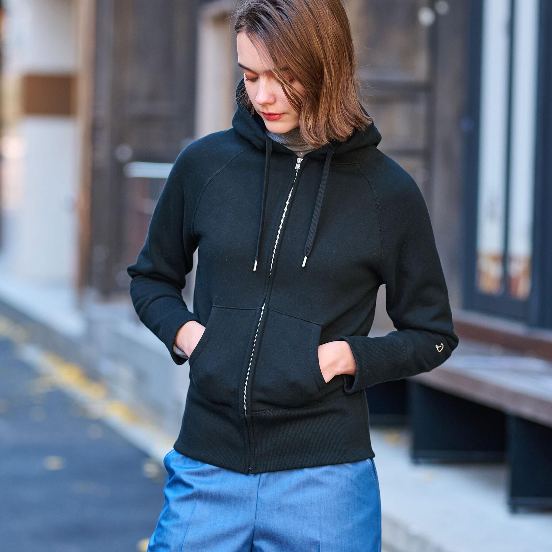 DRESSTERIOR「【NEWカラーあり】ライト裏毛ジップアップパーカ」|パーカー|