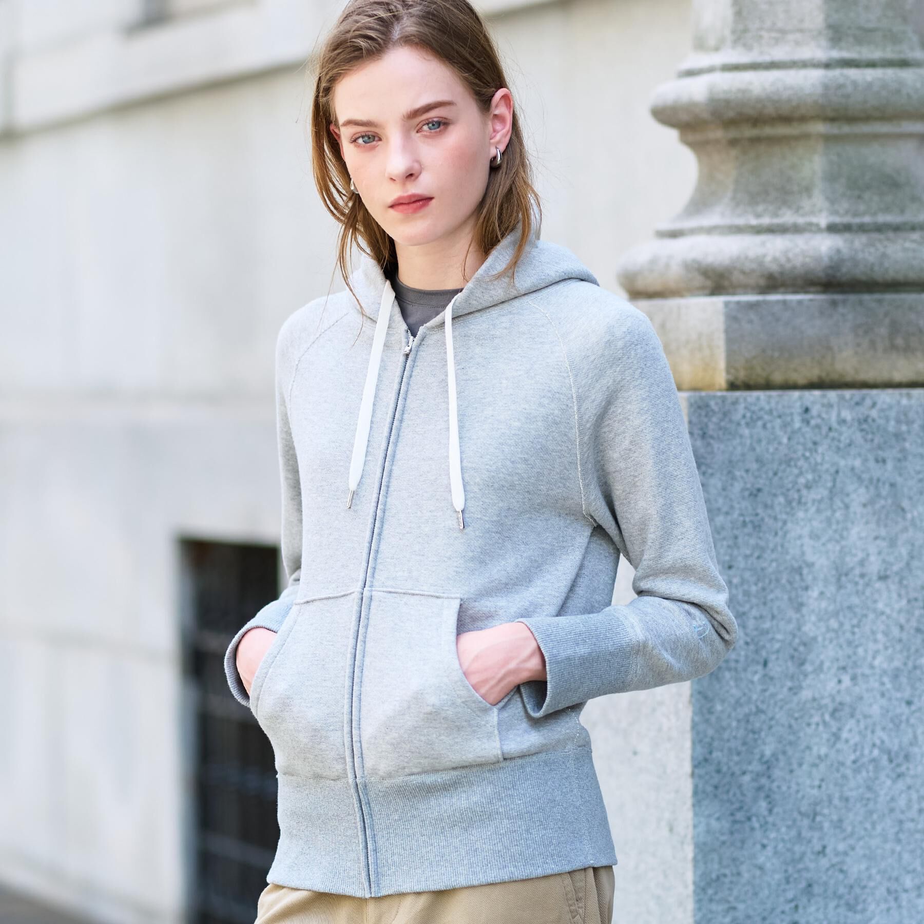 DRESSTERIOR「【NEWカラーあり】ライト裏毛ジップアップパーカ」|パーカー|