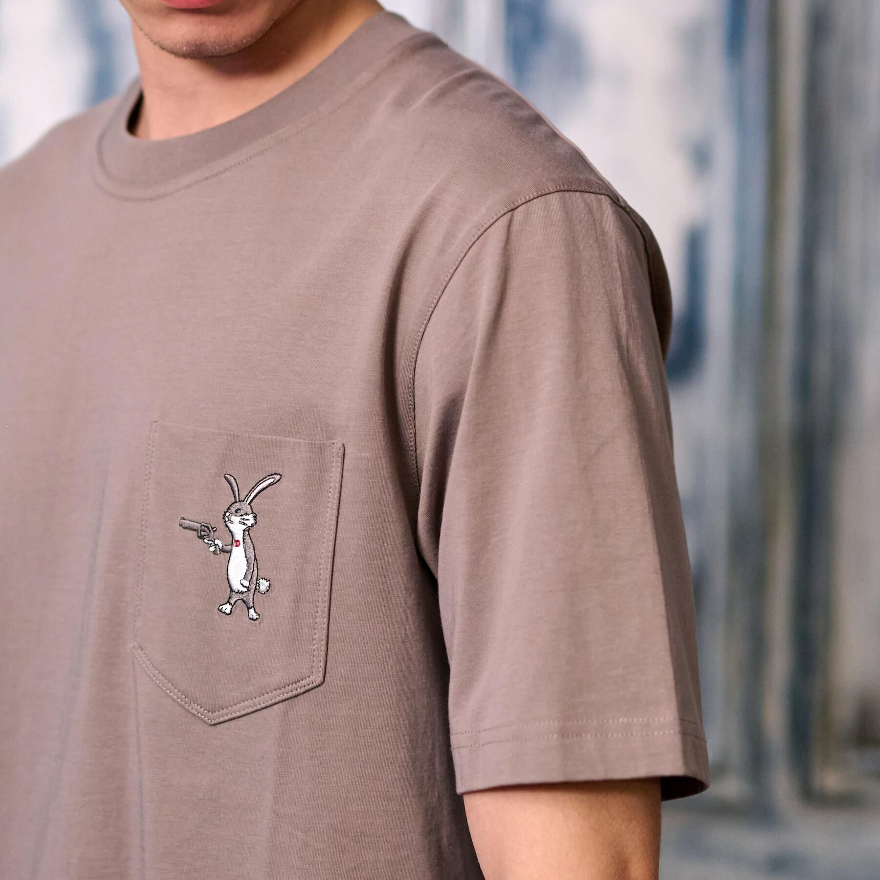 DRESSTERIOR「【接触冷感/UVカット】BACK BREEZE TECH ラビットポケTシャツ」|Tシャツ・カットソー|