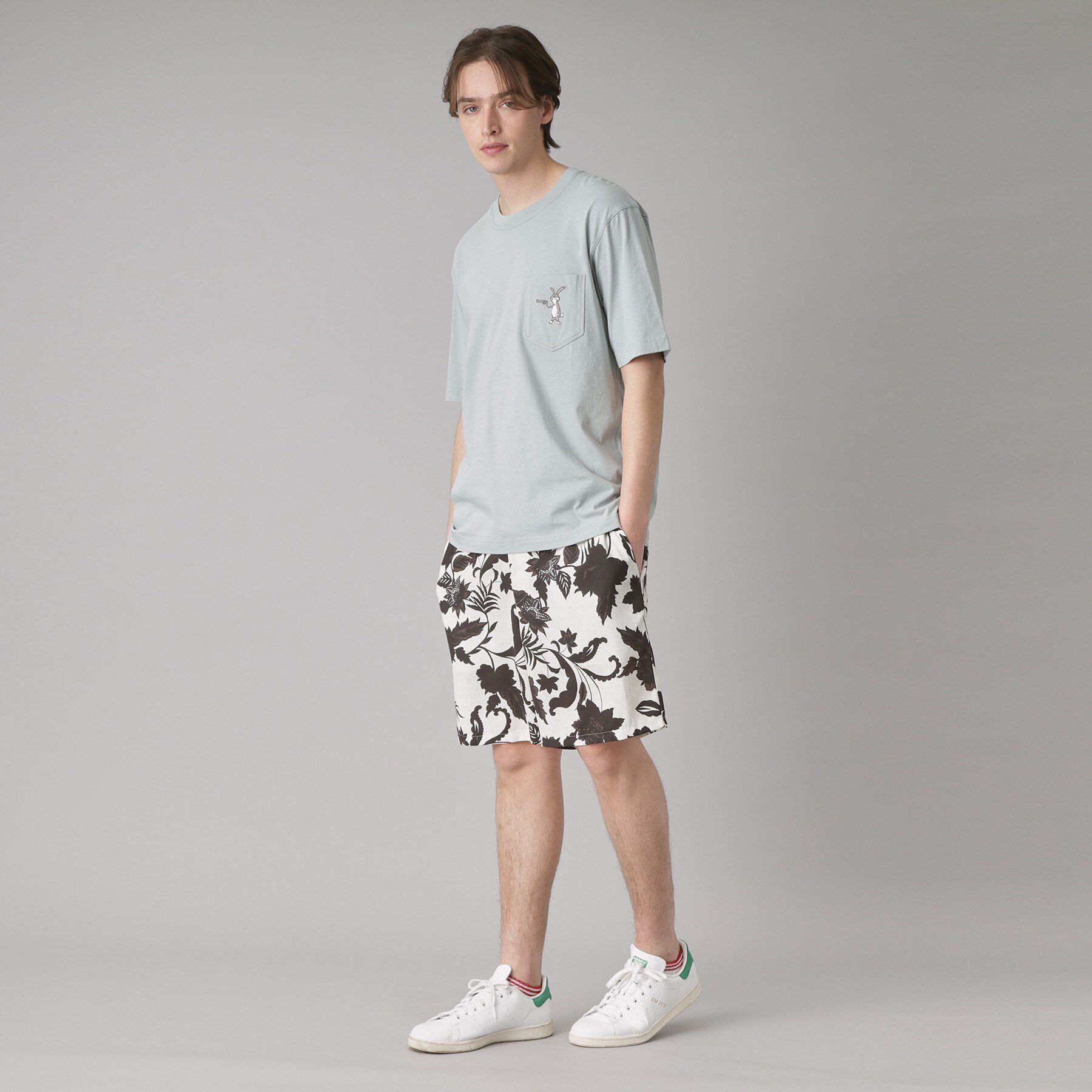 DRESSTERIOR「【接触冷感/UVカット】BACK BREEZE TECH ラビットポケTシャツ」|Tシャツ・カットソー|