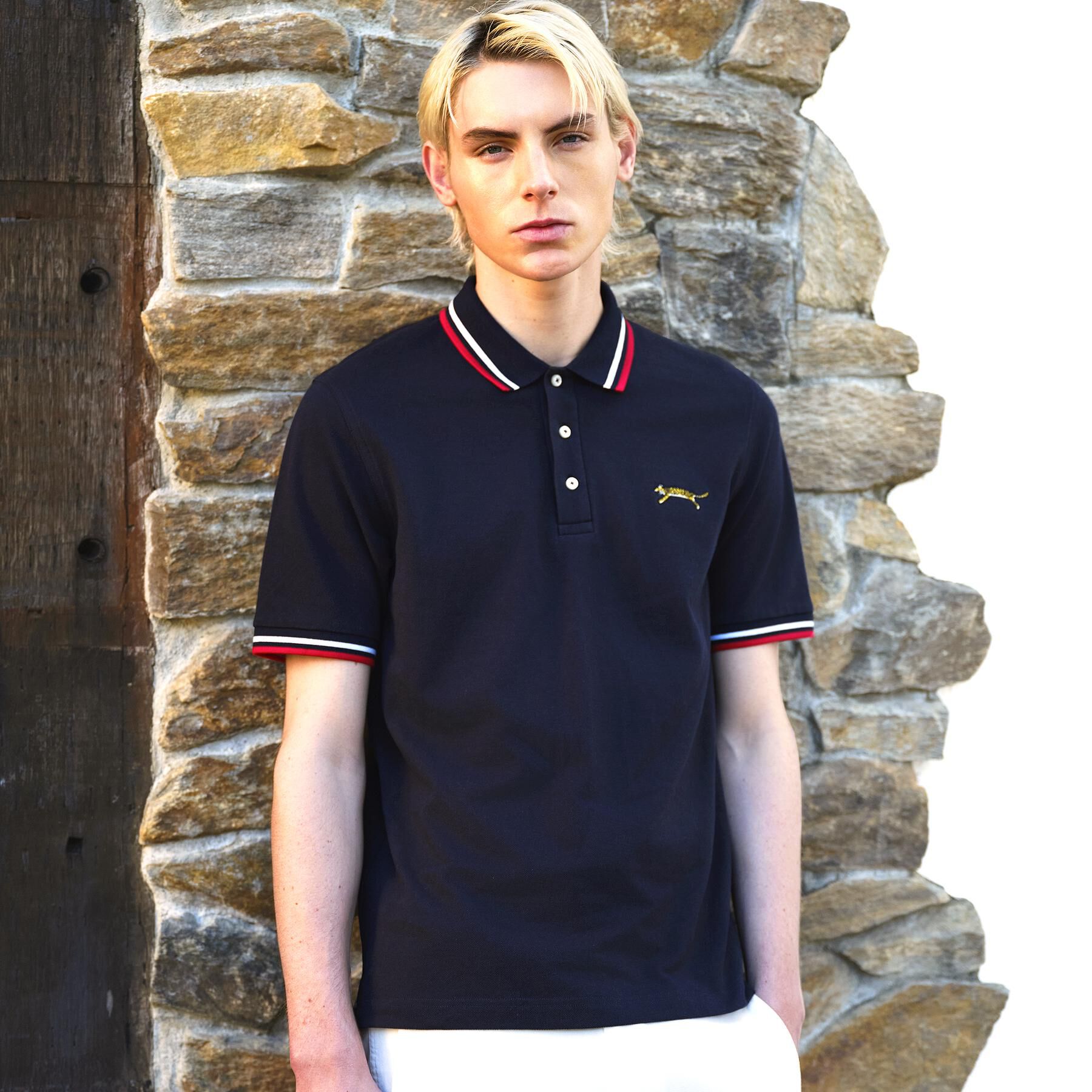 DRESSTERIOR「ドレステリア タイガーポロシャツ」|ポロシャツ|ネイビー(094)