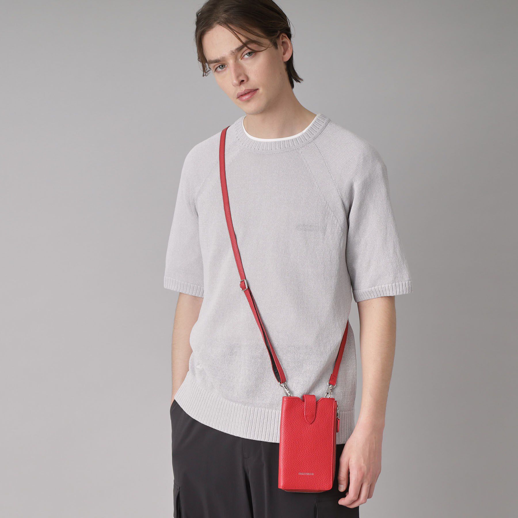 DRESSTERIOR「ペーパーコットン ハーフスリーブニット」|ニット・セーター|