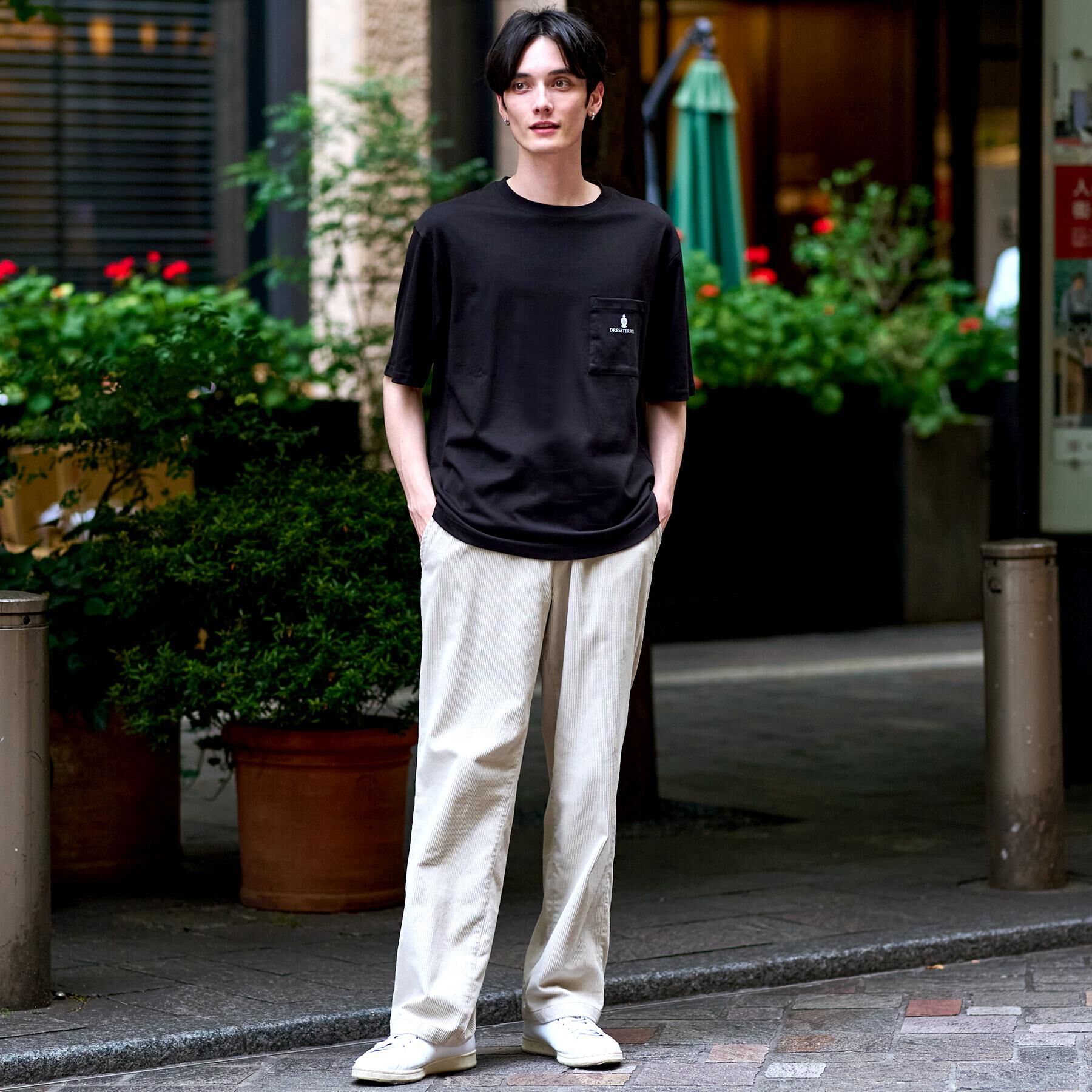 DRESSTERIOR「バックプリント ハーフスリーブTシャツ」|Tシャツ・カットソー|