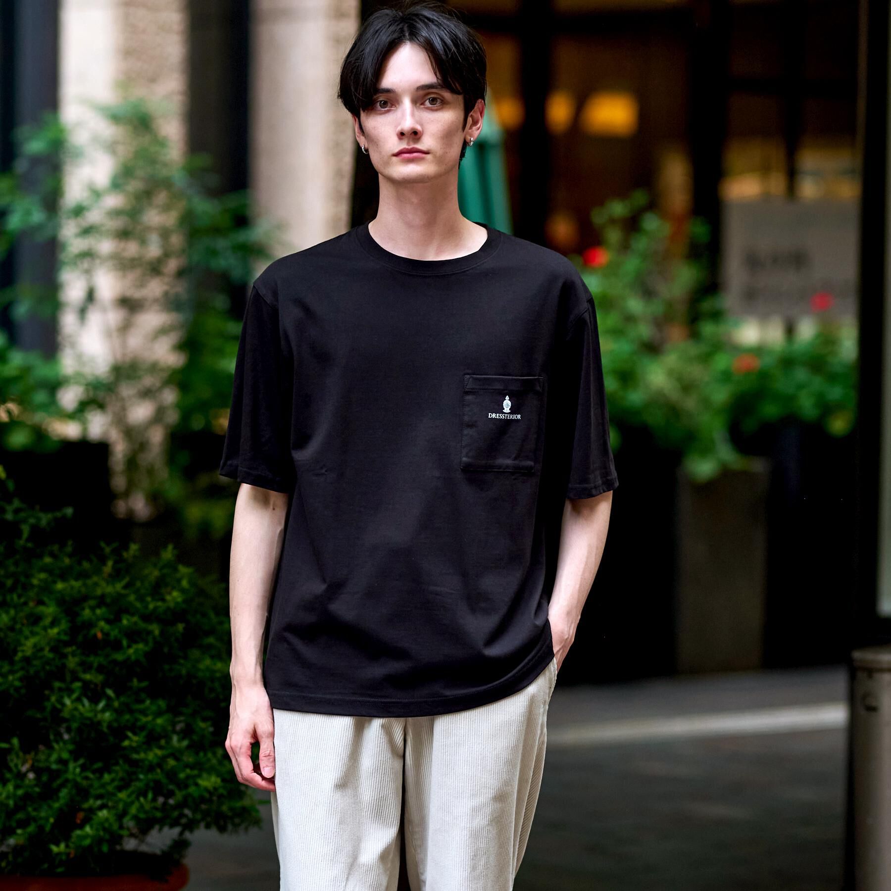 DRESSTERIOR「バックプリント ハーフスリーブTシャツ」|Tシャツ・カットソー|