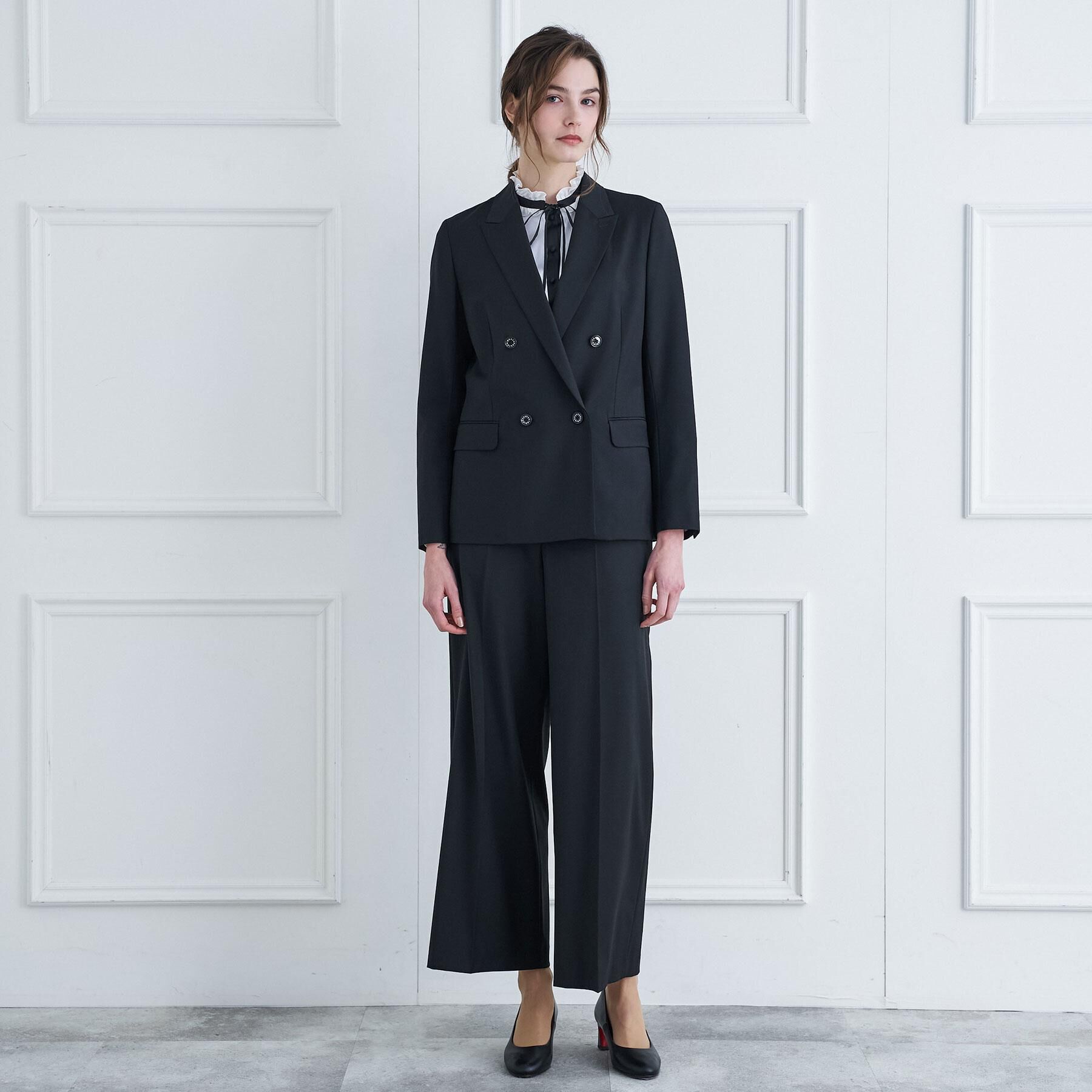 DRESSTERIOR「ピークドダブルライトストレッチジャケット」|テーラードジャケット|