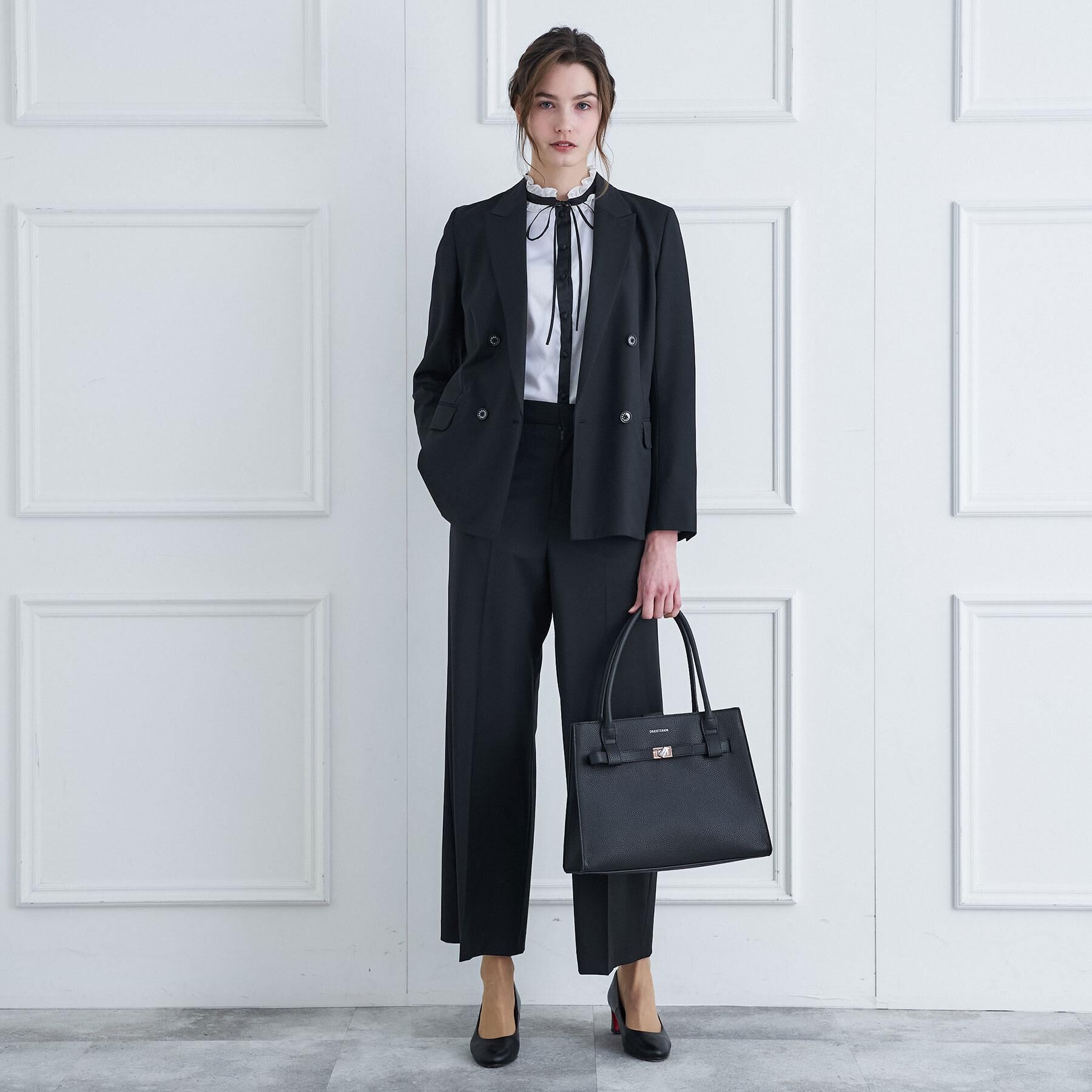 DRESSTERIOR「ピークドダブルライトストレッチジャケット」|テーラードジャケット|