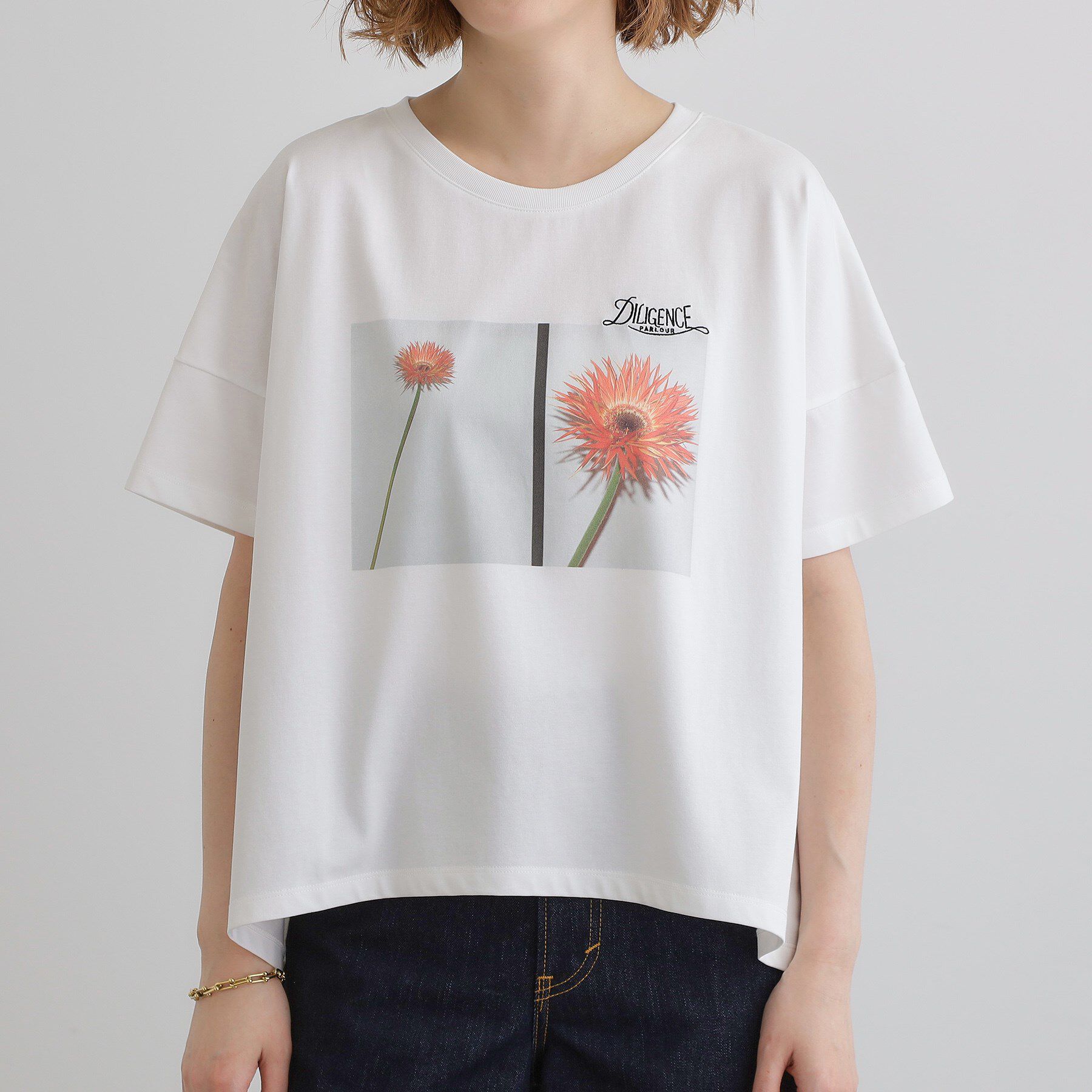 grove「【コラボITEM】DILIGENCE PARLOUR フォトフレアTシャツ」|Tシャツ・カットソー|