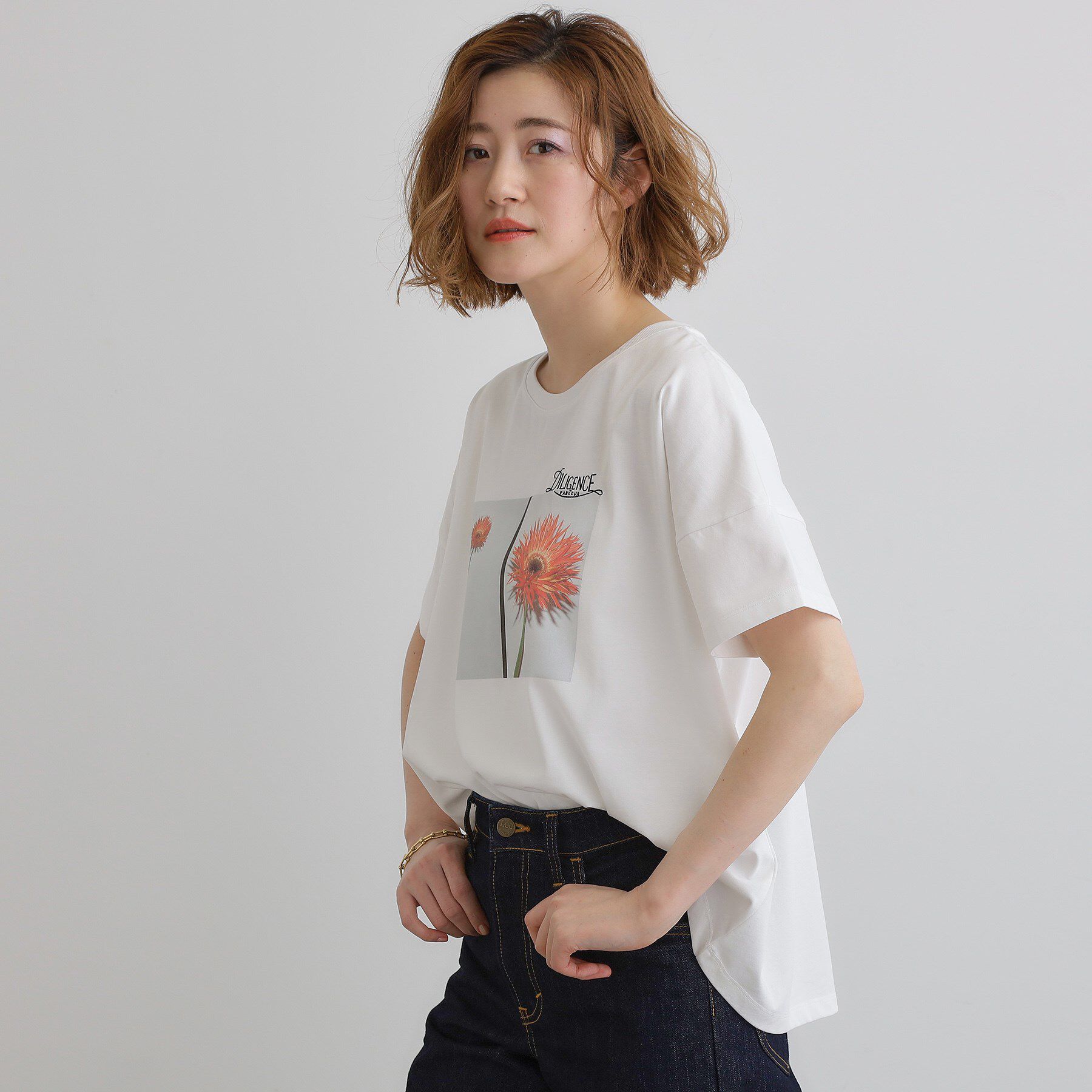 grove「【コラボITEM】DILIGENCE PARLOUR フォトフレアTシャツ」|Tシャツ・カットソー|