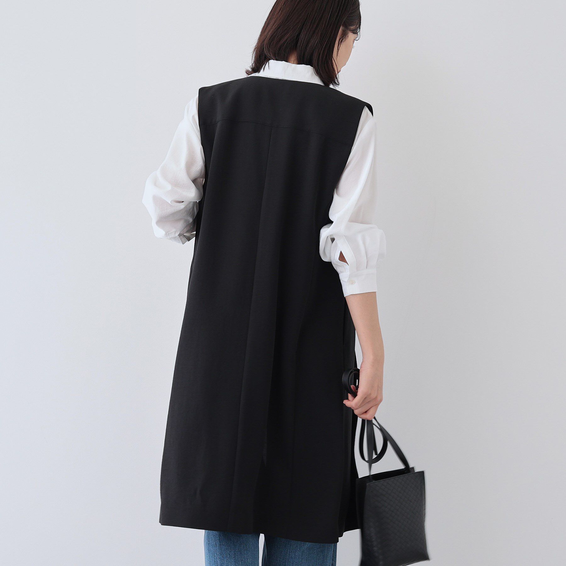 INDIVI「【着る日傘/遮熱/UVケア】ロングジレジャケット」|ベスト・ジレ|