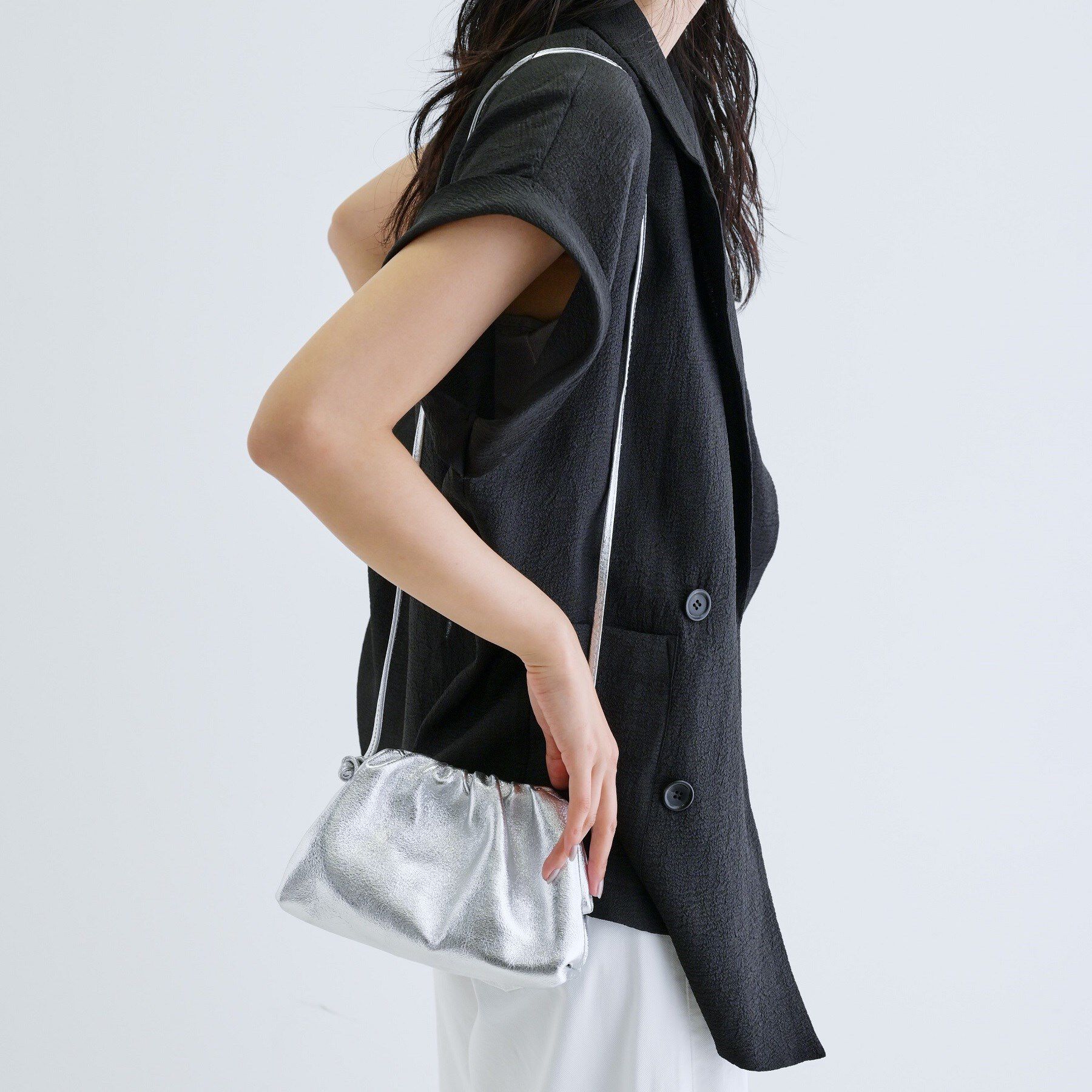 GALLEST「【MILLELA FIRENZE】がま口ショルダーバッグ」|ショルダー・メッセンジャー|シルバー(006)