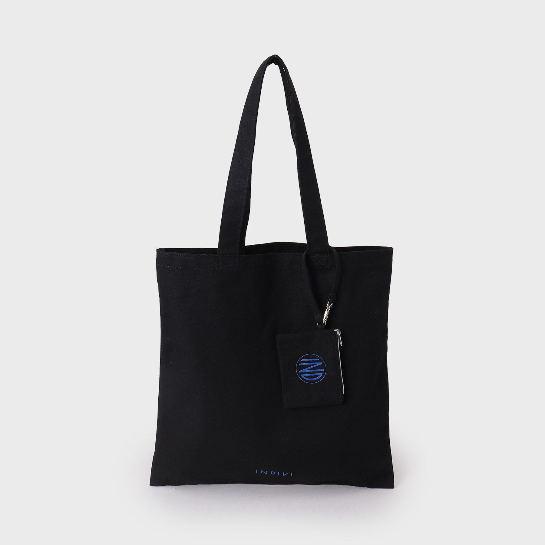 INDIVI「ミニポーチチャーム付きキャンバストート」|トートバッグ|
