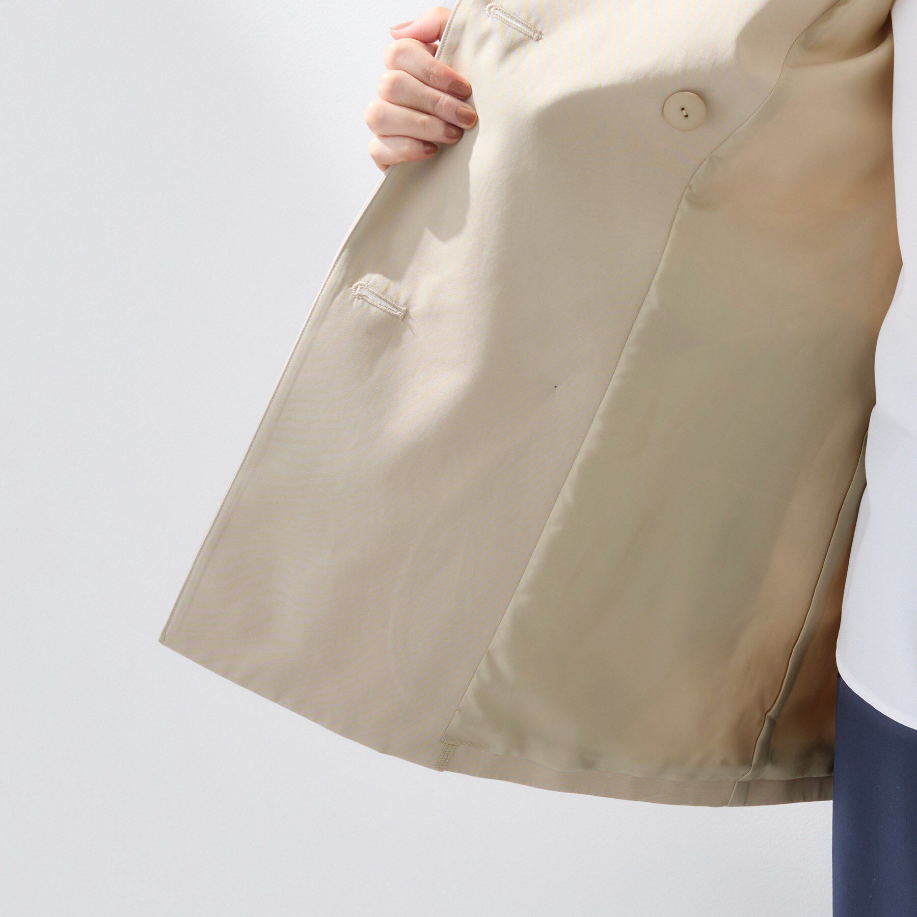 INDIVI「【花粉付着防止／撥水／UVケア】名品トレンチコート」|トレンチコート|