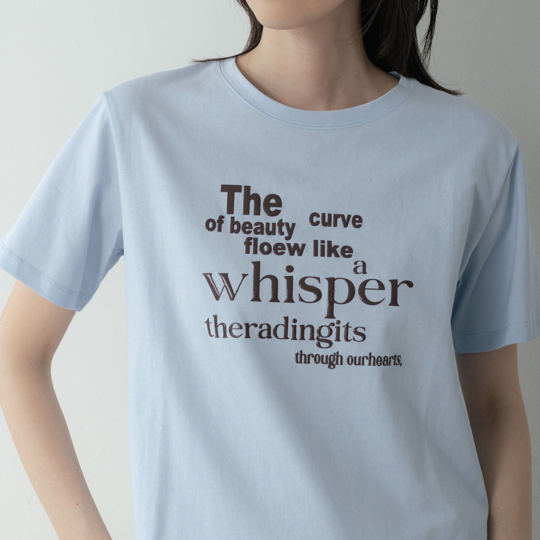 GALLEST「メッセージプリントクルーネックTシャツ」|Tシャツ・カットソー|