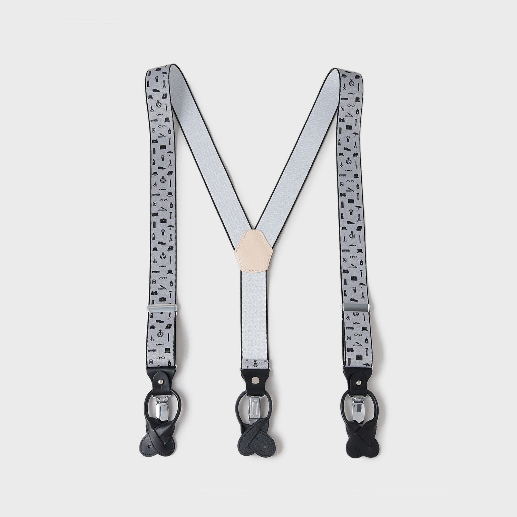 40CARATS&525「【40CT525】2WAYサスペンダー」|ベルト|ｸﾞﾚｰ(112)