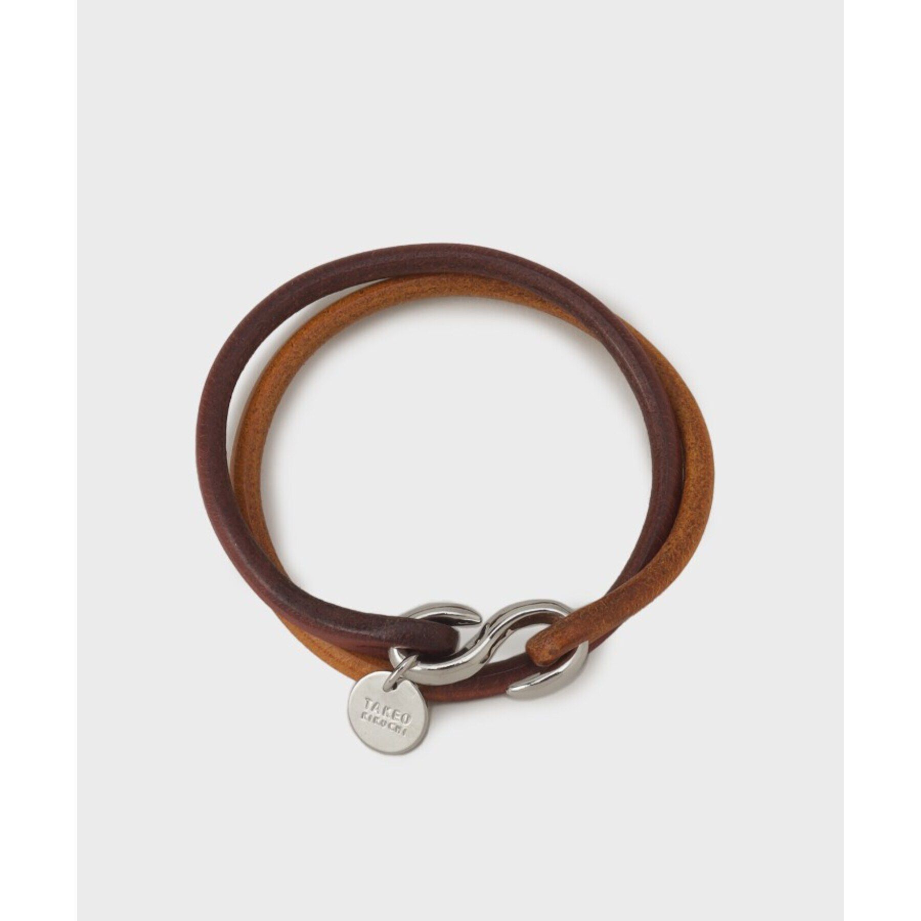 TAKEO KIKUCHI「【MADE IN JAPAN】2重巻き 染め分けレザー ブレスレット」|ブレスレット・バングル|