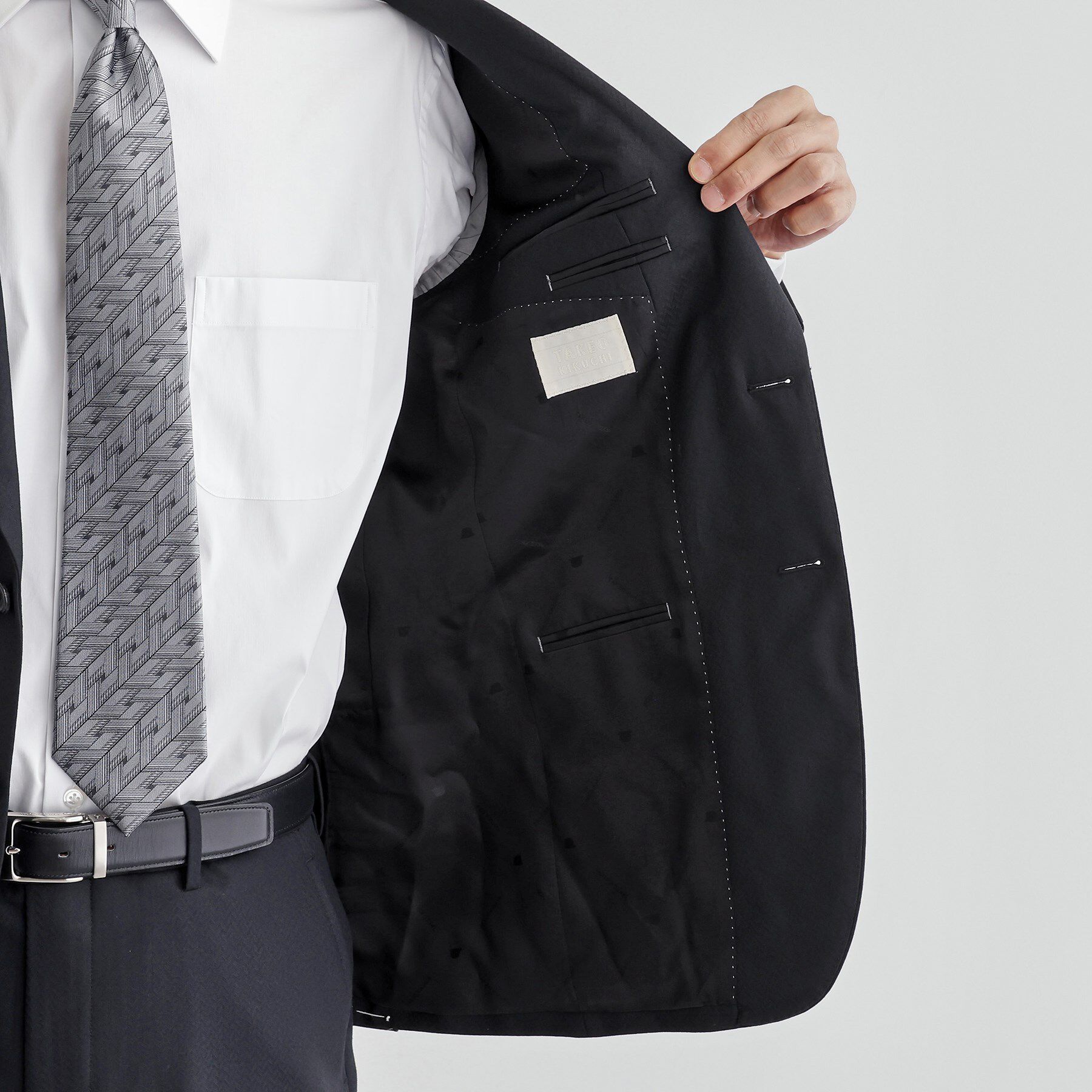 TAKEO KIKUCHI「【Made in JAPAN】矢絣（やがすり）スーツ／スリーピース対応」|スーツ|