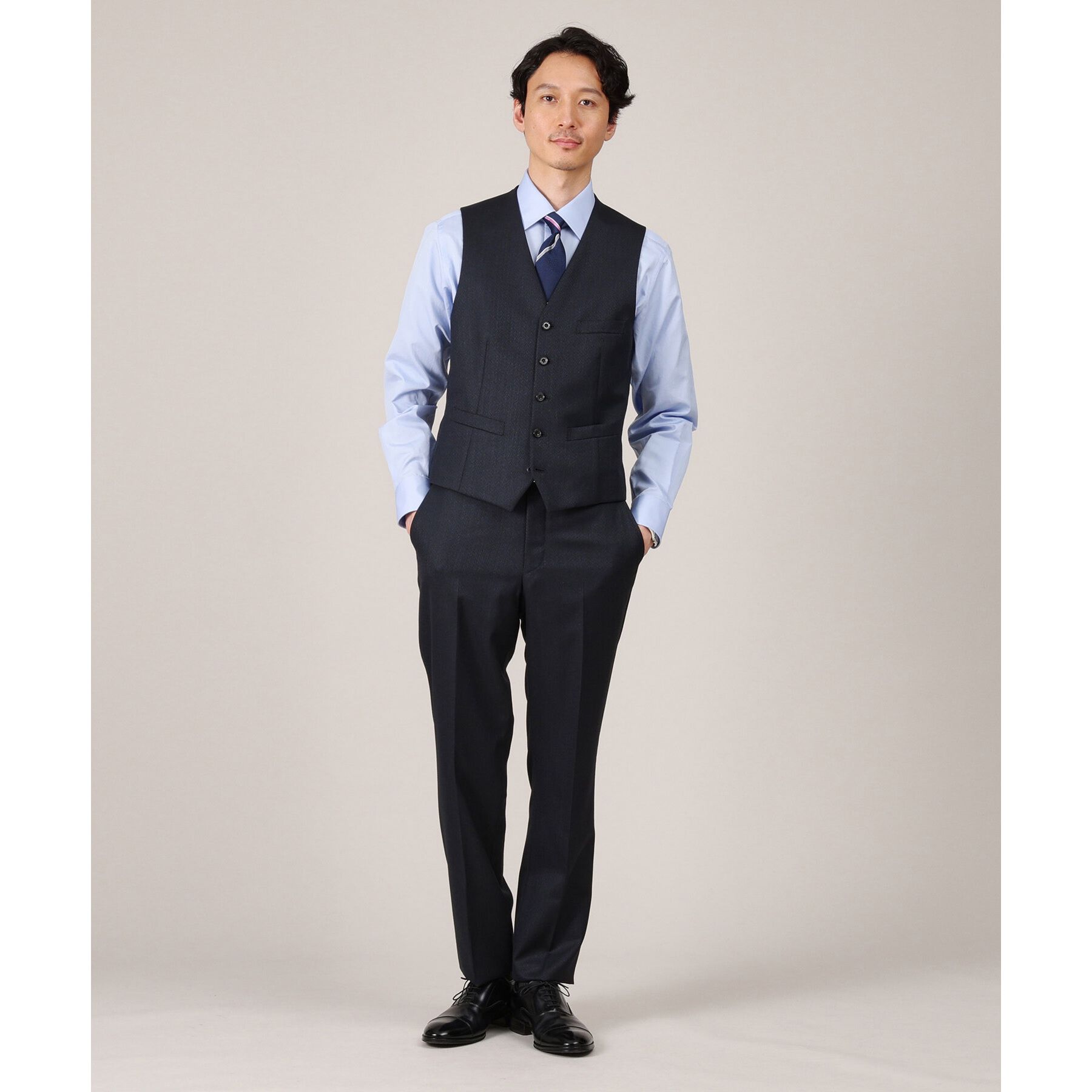 TAKEO KIKUCHI「【Made in JAPAN】矢絣（やがすり）ベスト／ スリーピース対応」|スーツ|