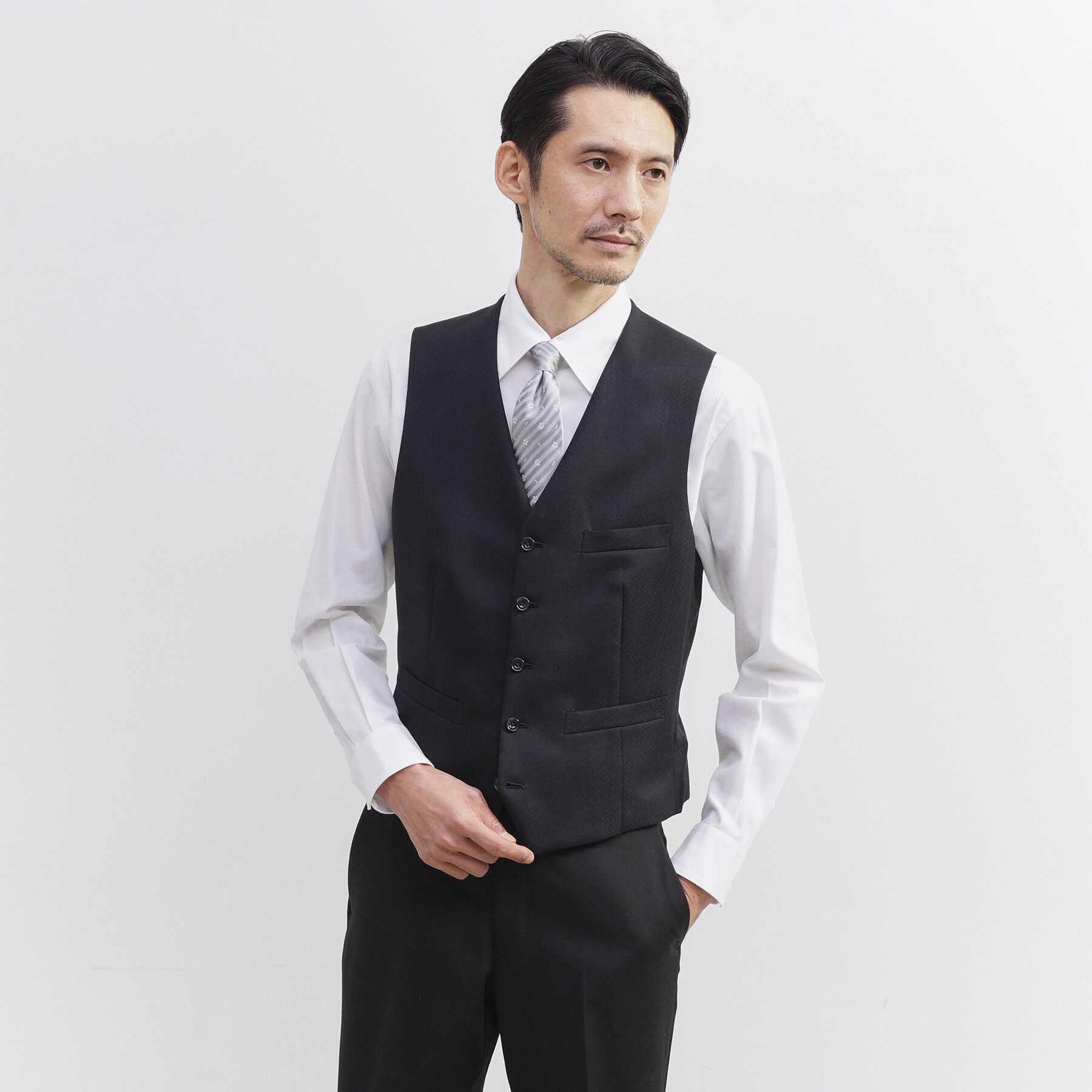 TAKEO KIKUCHI「【Made in JAPAN】矢絣（やがすり）ベスト／ スリーピース対応」|スーツ|