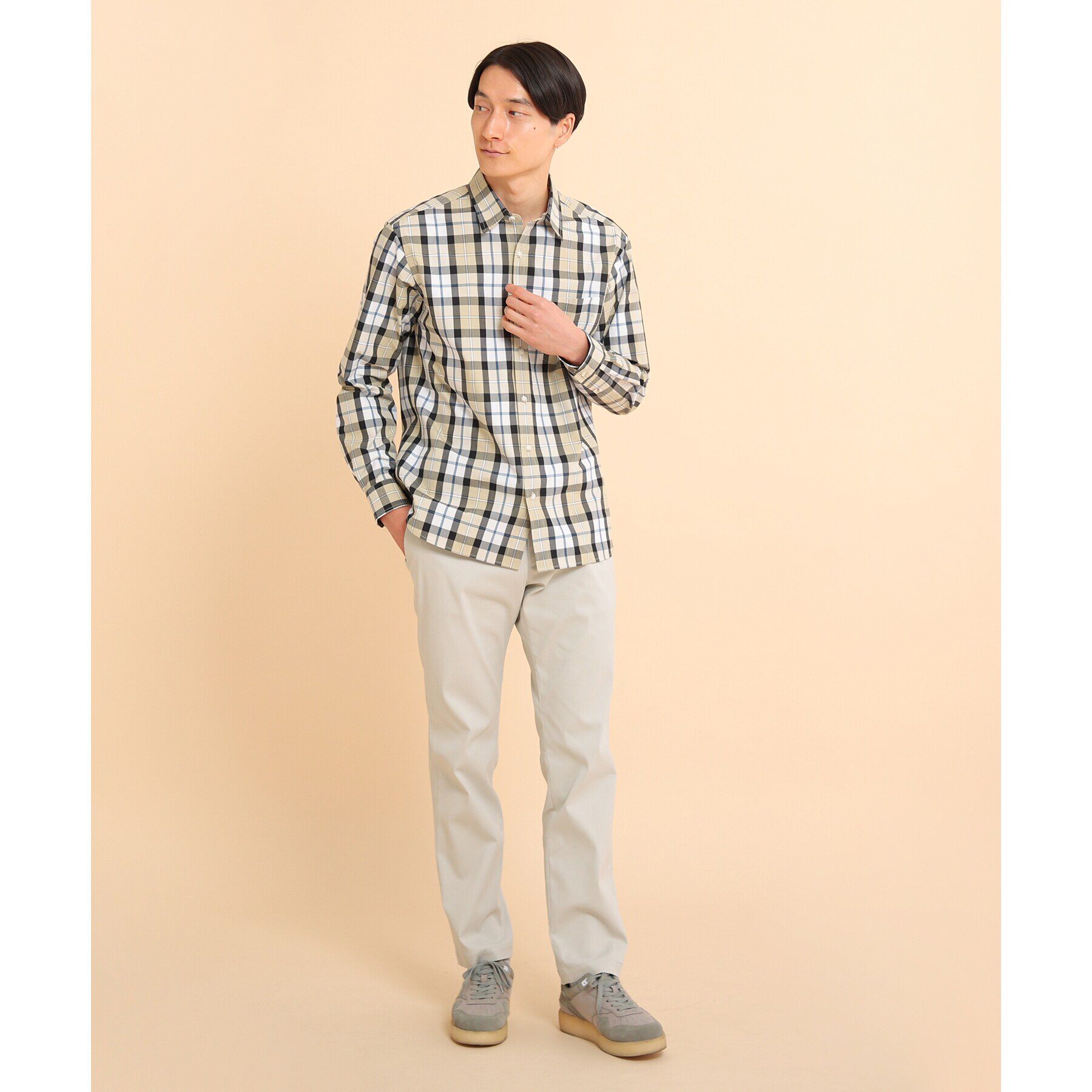 TAKEO KIKUCHI「ハイストレッチ ピケ スリム パンツ」|その他|