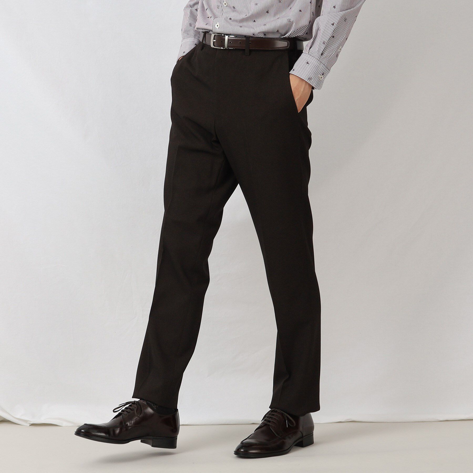 TAKEO KIKUCHI「【ON/OFF対応】メランジ シャークスキン ストレッチ パンツ / セットアップ」|その他|