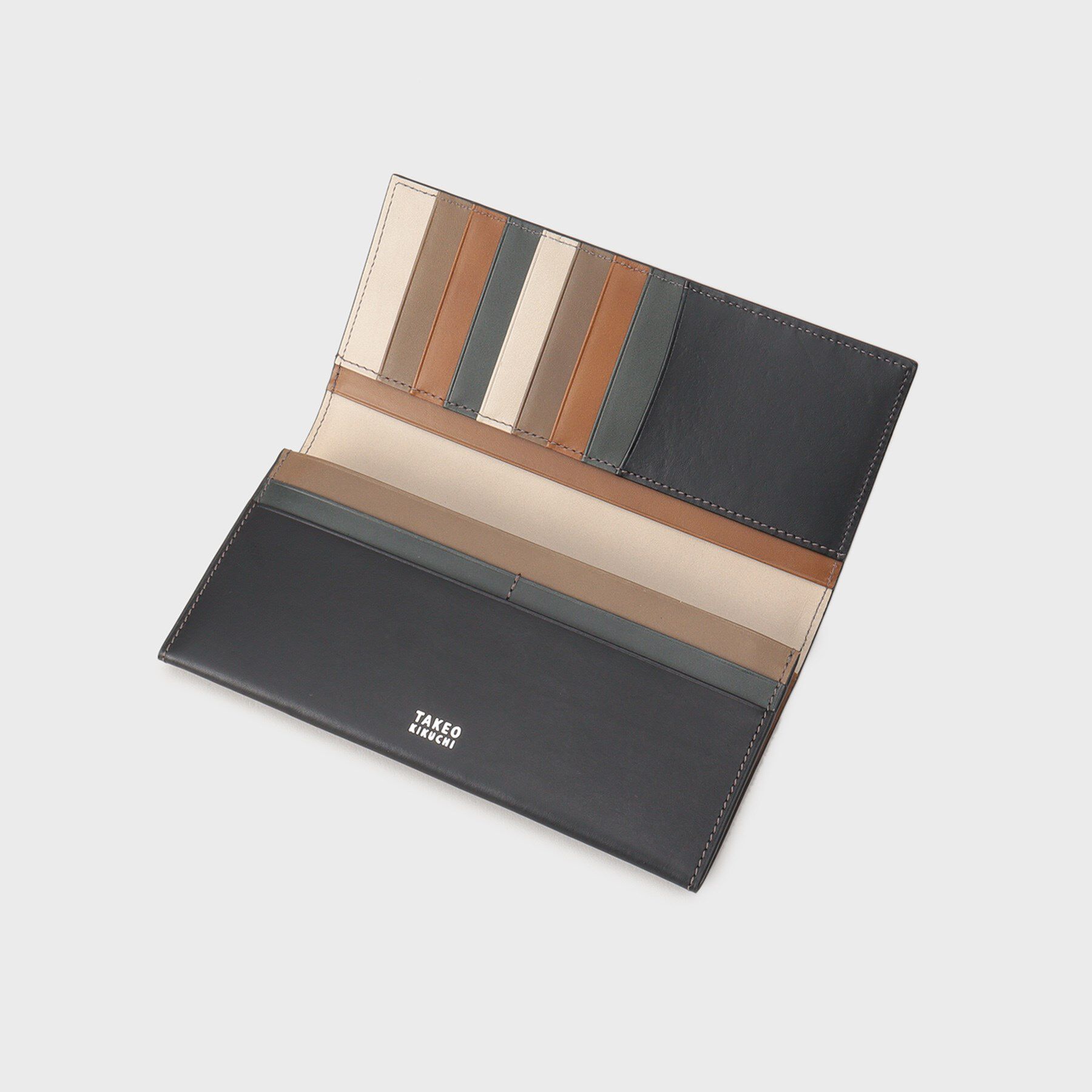 TAKEO KIKUCHI「アンティーク調レザー 2つ折り長財布」|財布|