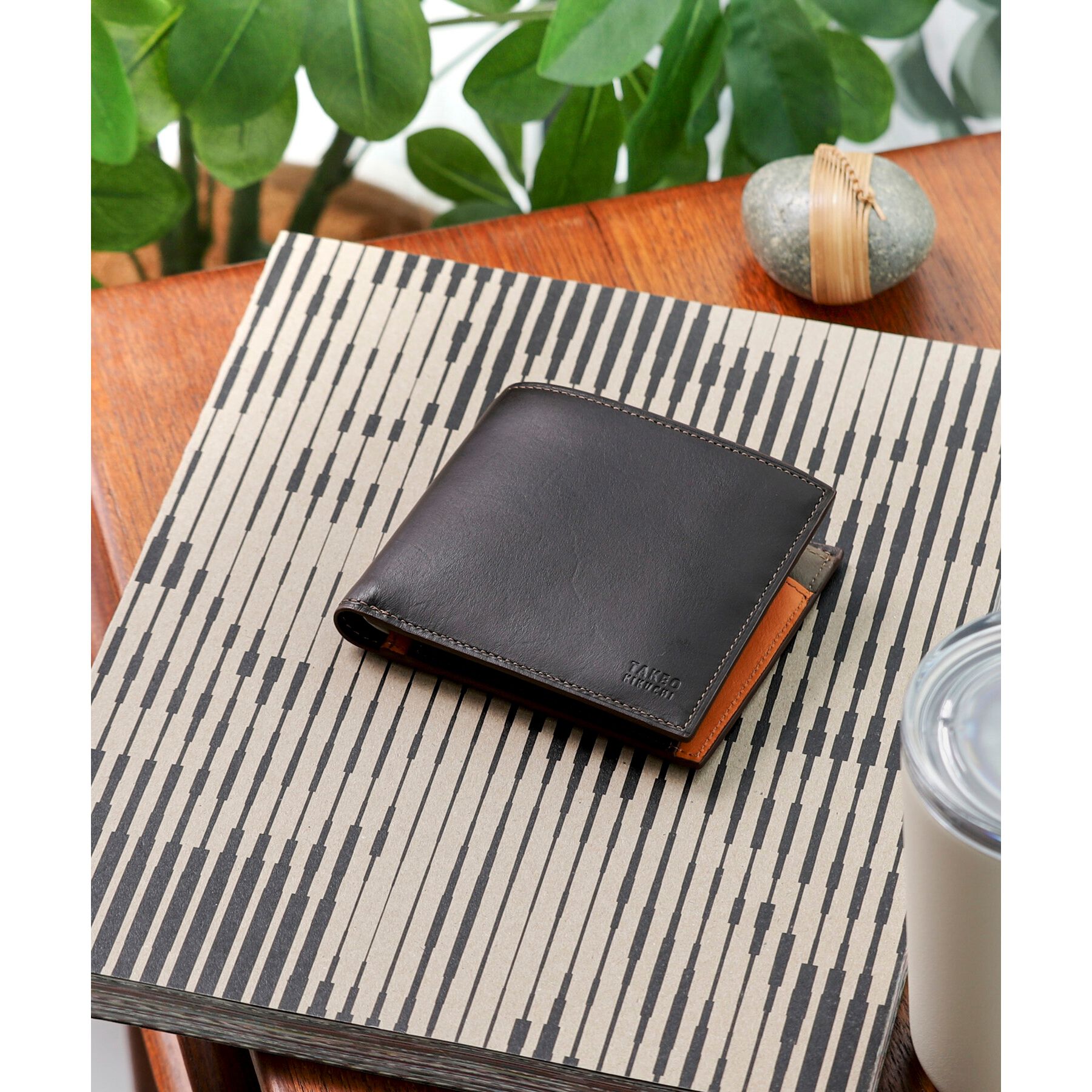 TAKEO KIKUCHI「アンティーク調レザー 2つ折り財布」|財布|