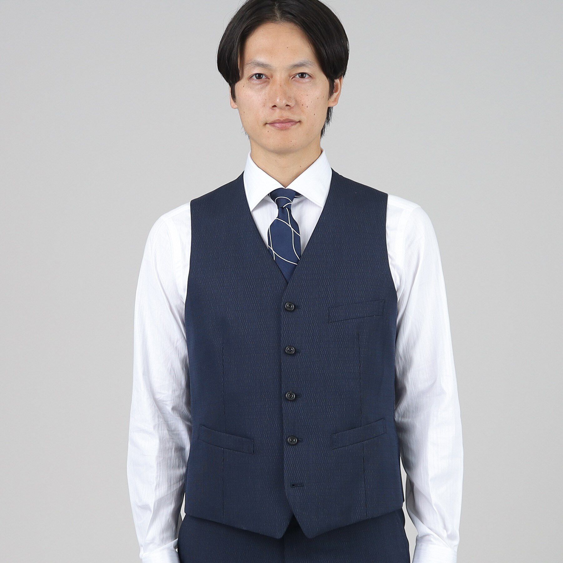 TAKEO KIKUCHI「マイクロデザイン ベスト」|スーツ|