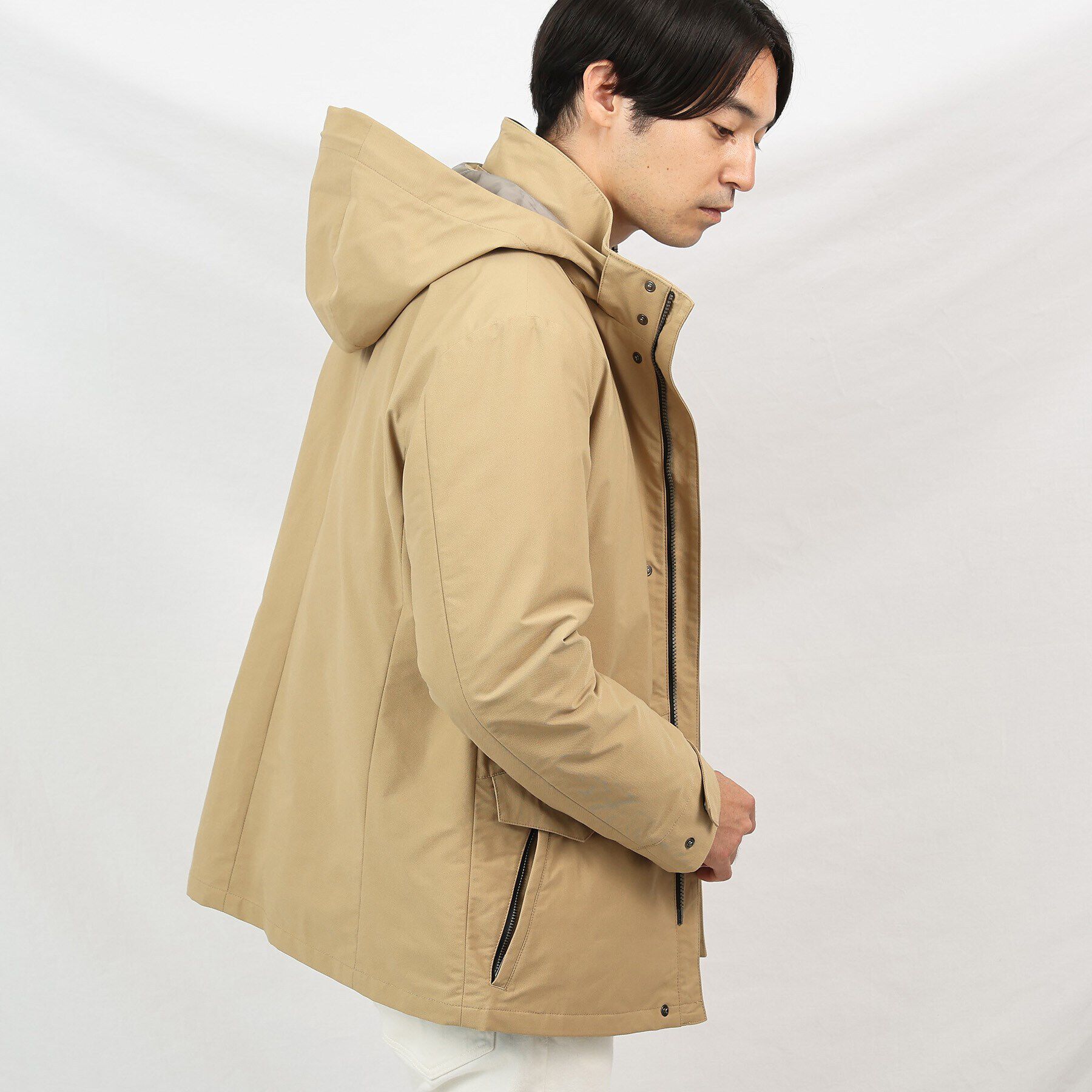 TAKEO KIKUCHI「【3WAY／撥水】ドビーメモリー ダウンライナーブルゾン」|ブルゾン・スタジャン|