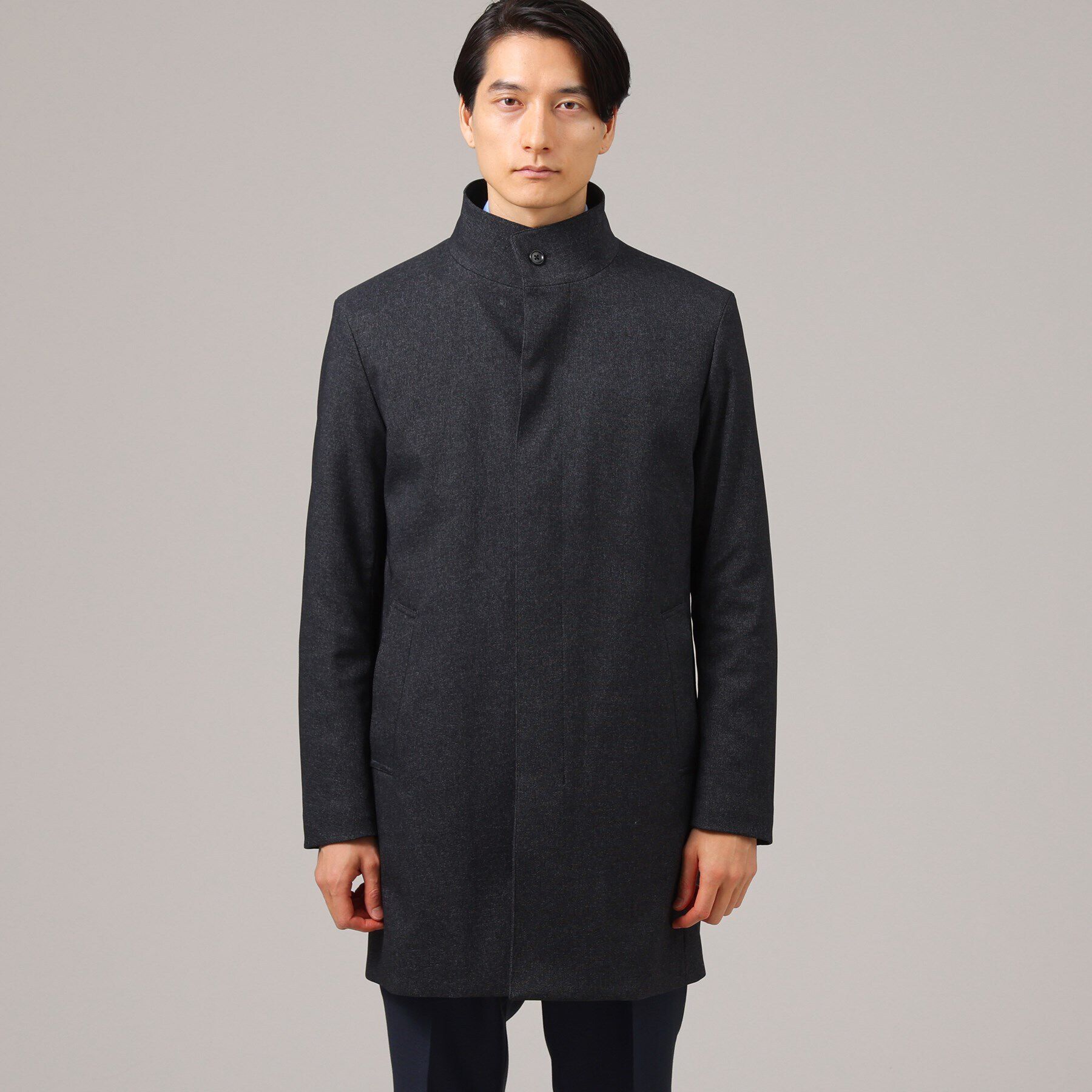 TAKEO KIKUCHI「【ダウンライナー付】メランジ スタンドカラー コート」|その他|