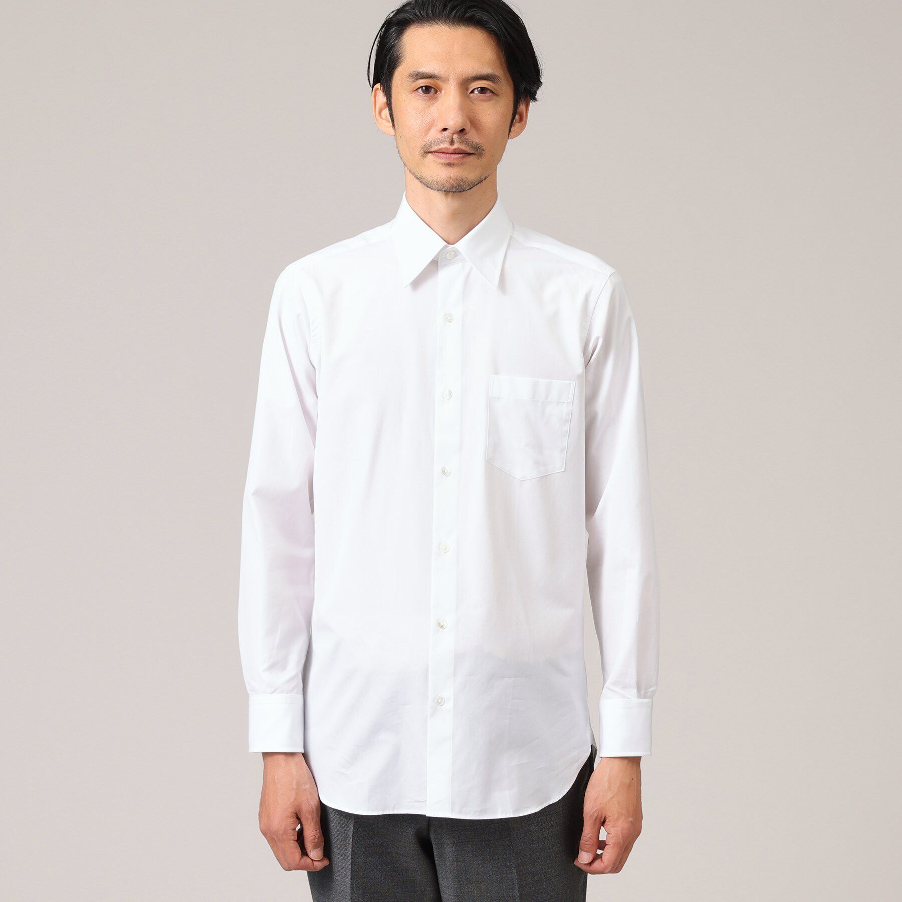 TAKEO KIKUCHI「【ベーシック】100双 ブロード レギュラーカラー シャツ」|シャツ・ブラウス|