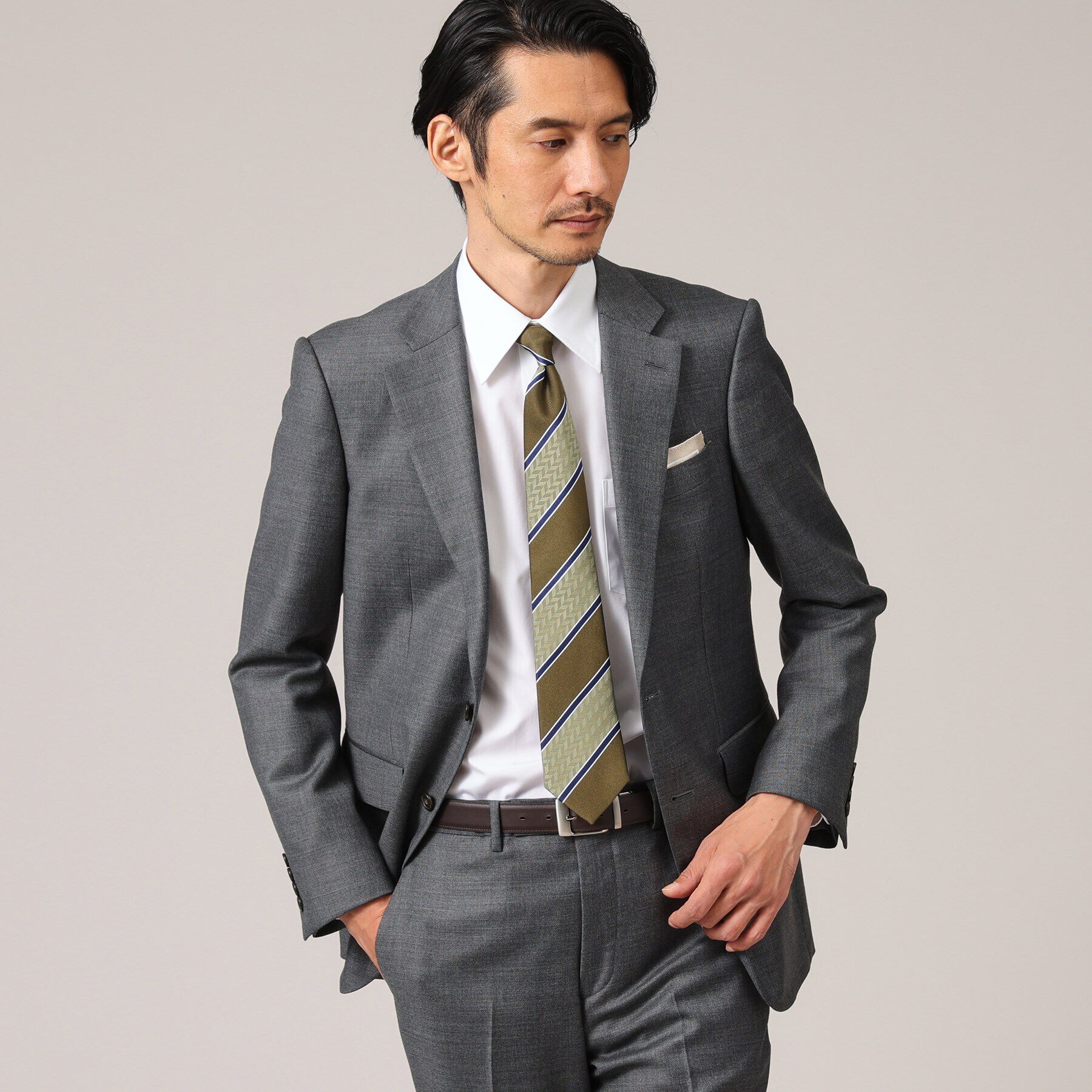 TAKEO KIKUCHI「【ベーシック】100双 ブロード レギュラーカラー シャツ」|シャツ・ブラウス|