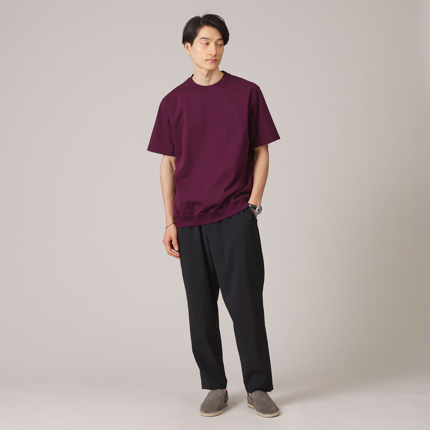 TAKEO KIKUCHI「【抗菌防臭／5サイズ展開】ハイゲージポンチ Tシャツ」|Tシャツ・カットソー|