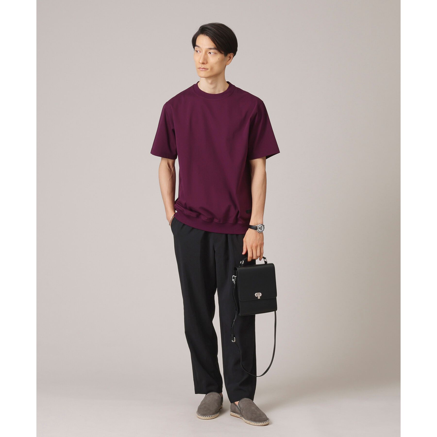 TAKEO KIKUCHI「【抗菌防臭／5サイズ展開】ハイゲージポンチ Tシャツ」|Tシャツ・カットソー|