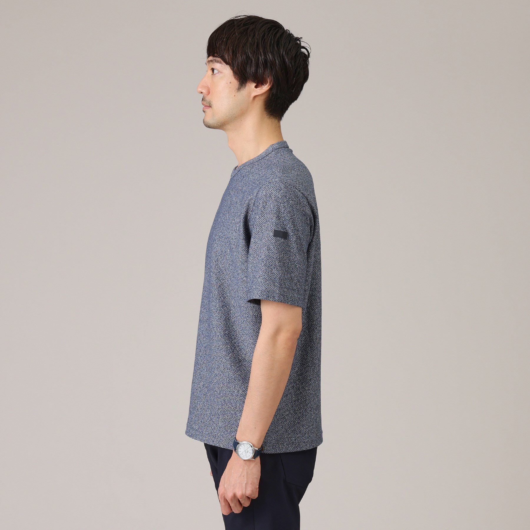 TAKEO KIKUCHI「【尾州織/Made in JAPAN】メランジ Tシャツ」|Tシャツ・カットソー|