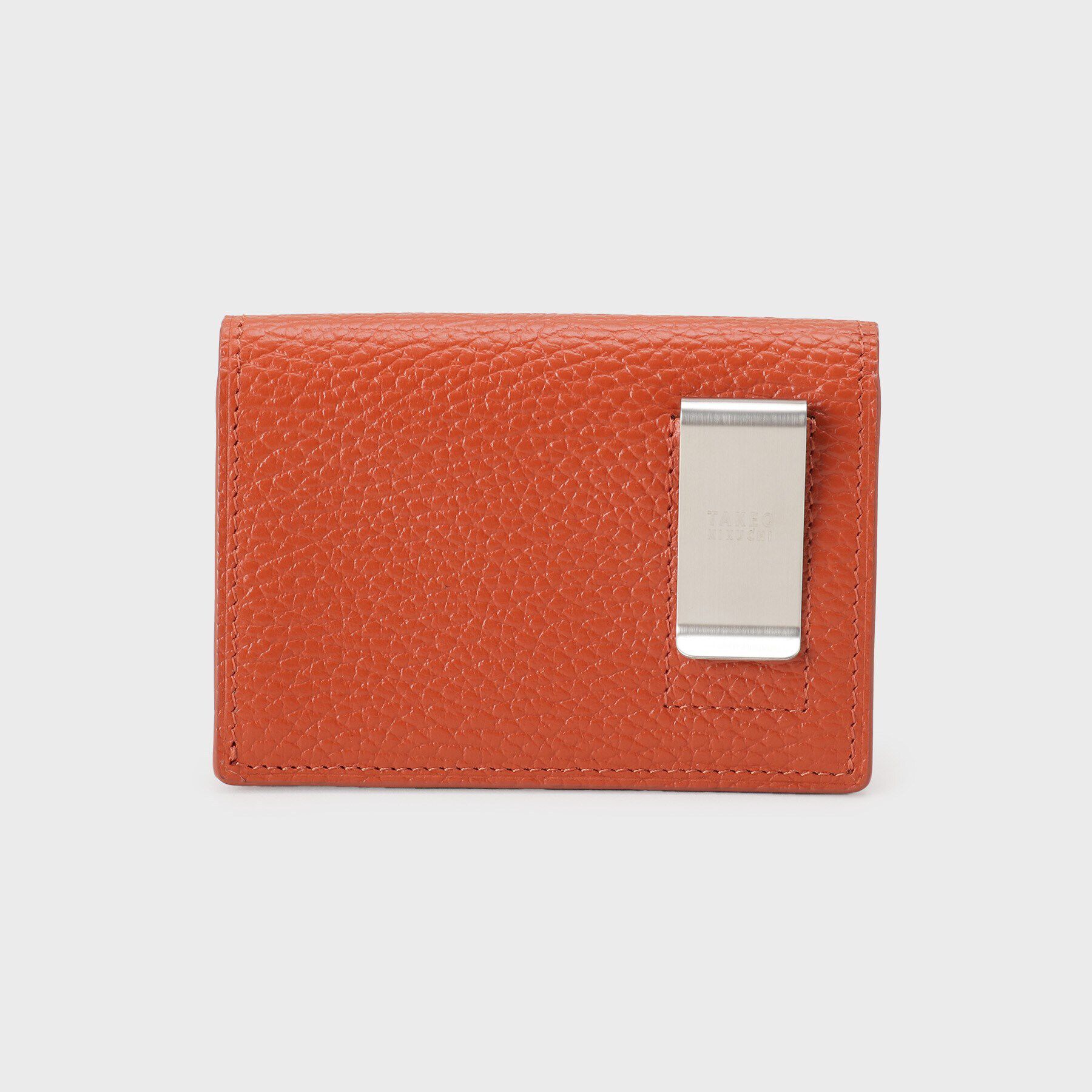 TAKEO KIKUCHI「シュリンクレザー コンパクトウォレット」|コインケース|オレンジ(069)