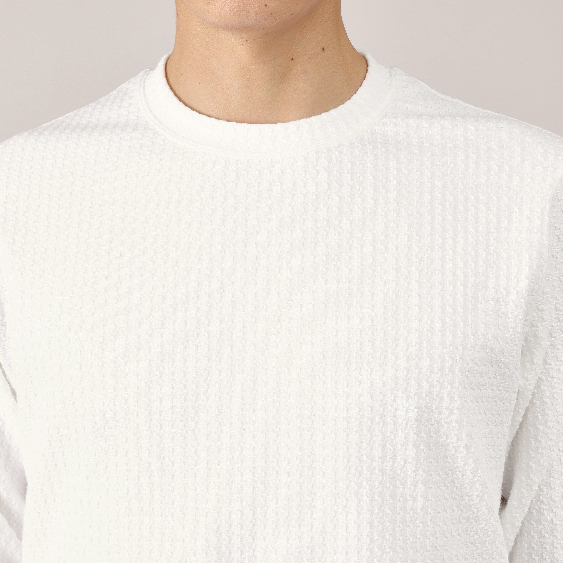 TAKEO KIKUCHI「【Made in JAPAN】千鳥柄 ストレッチ プルオーバー」|Tシャツ・カットソー|