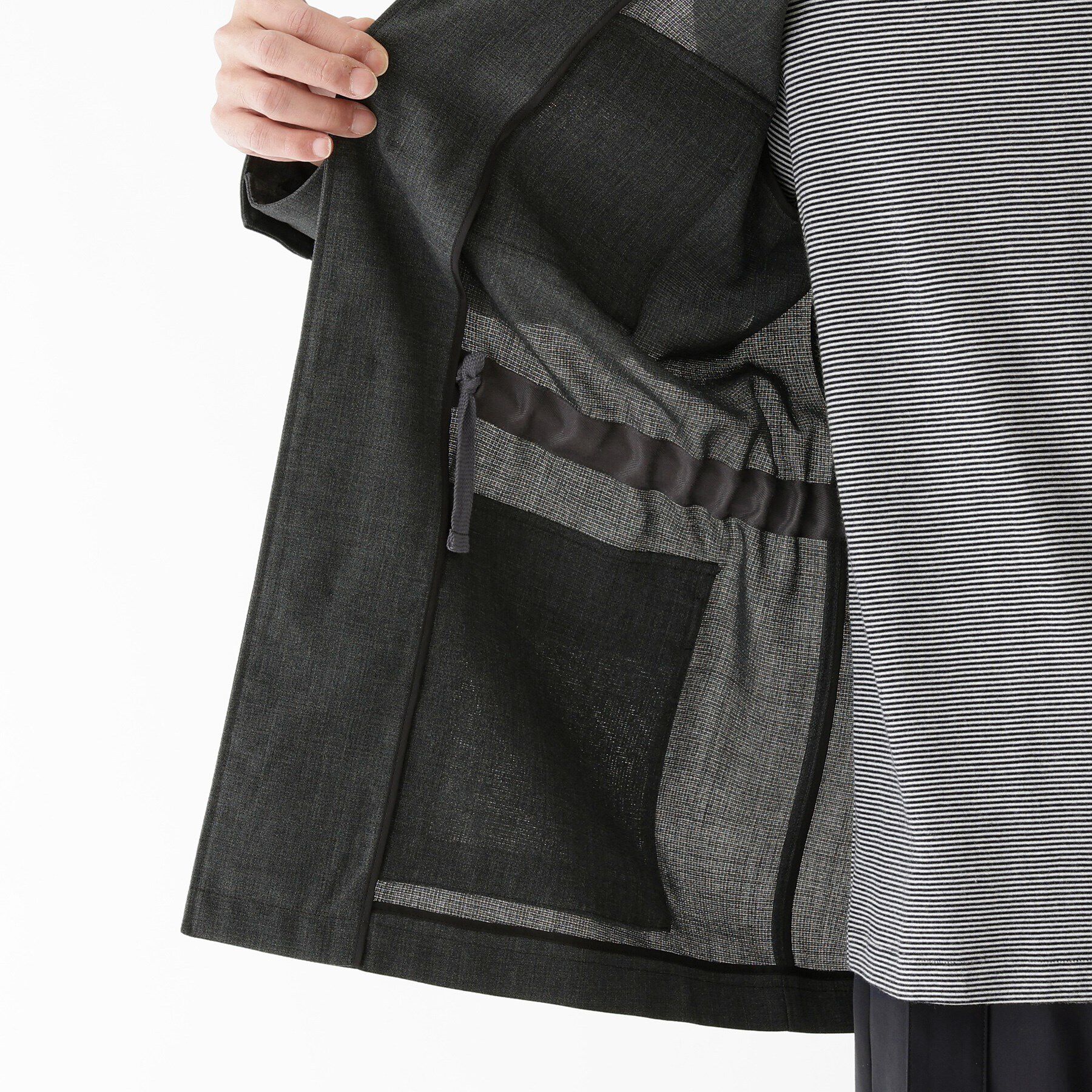 TAKEO KIKUCHI「【THE FLAGSHIP】ポリエステルウール メッシュ サファリジャケット」|ブルゾン・スタジャン|