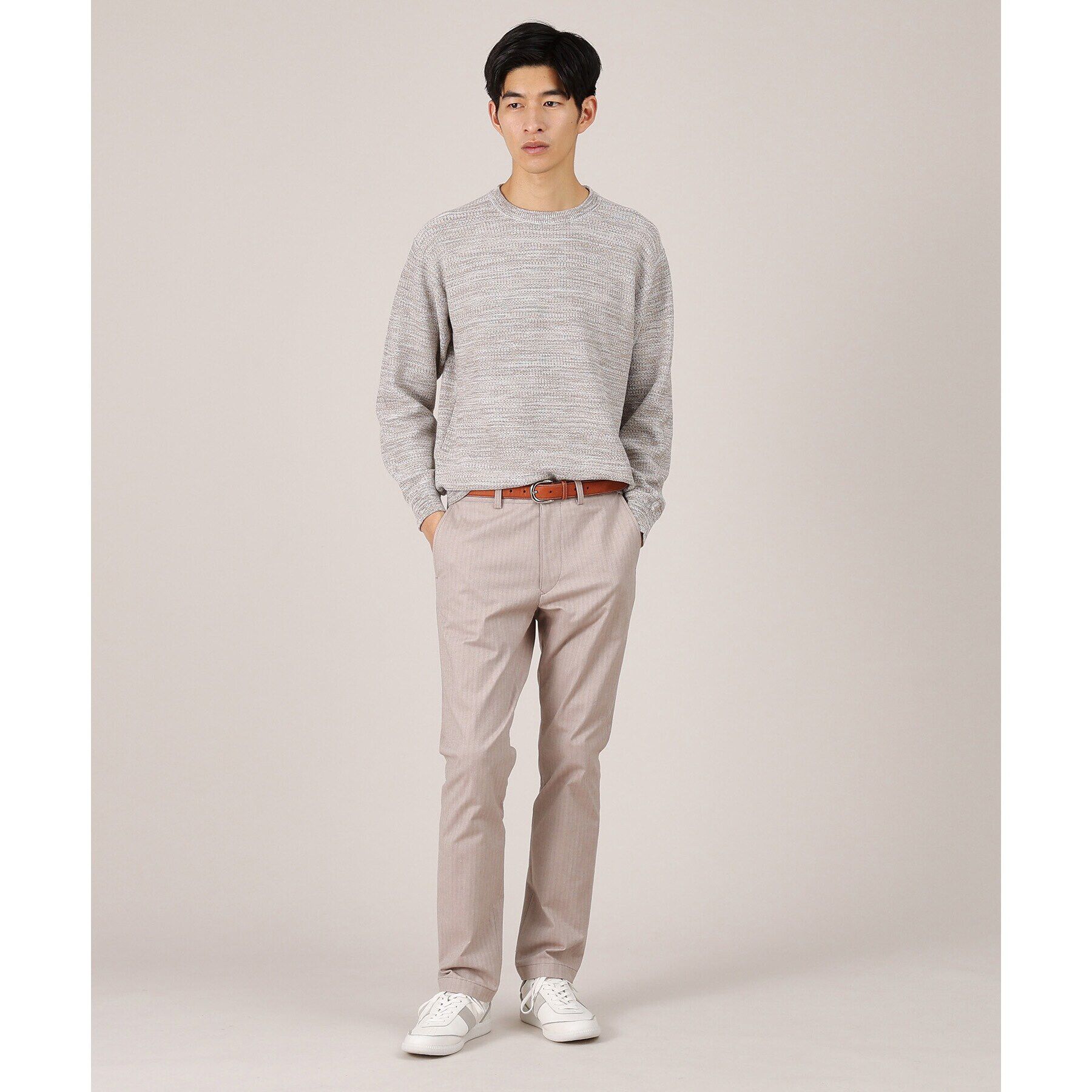 TAKEO KIKUCHI「【Made in JAPAN】ONOFF対応 スクラッチレザー ベルト」|ベルト|