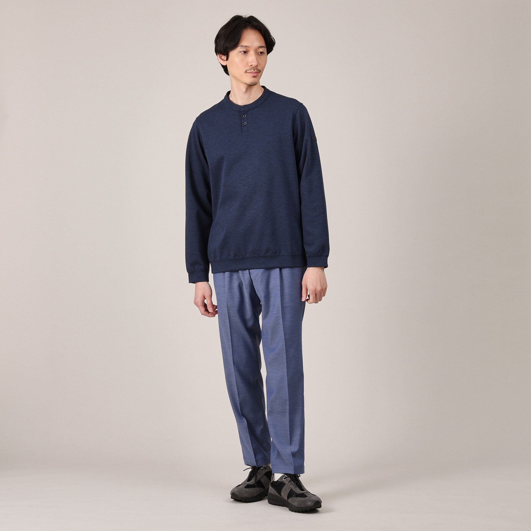 TAKEO KIKUCHI「メランジ ハニカム プルーバー」|Tシャツ・カットソー|