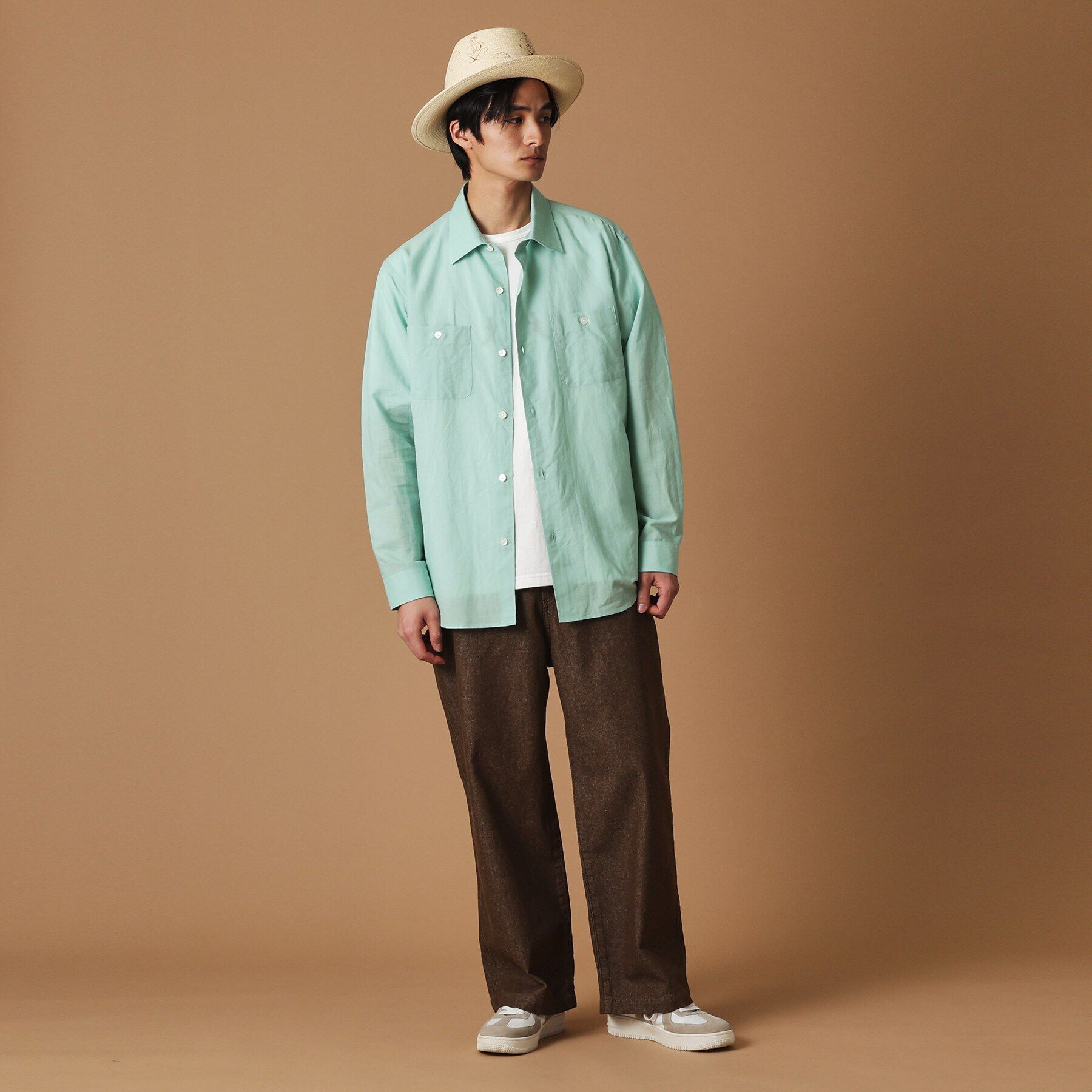 40CARATS&525「綿ラミー シアーシャツ」|シャツ・ブラウス|