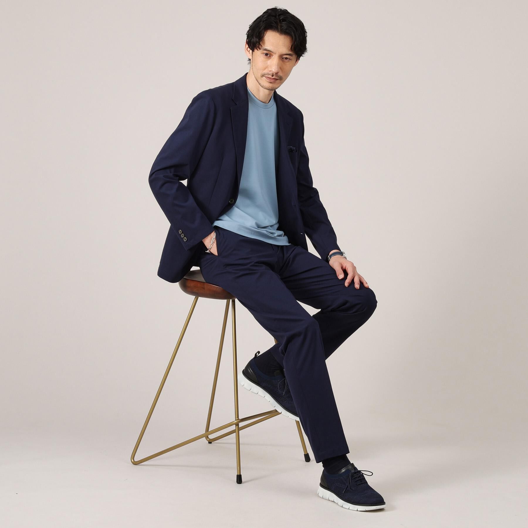 TAKEO KIKUCHI「【360&deg;ストレッチ／セットアップ対応】None Of Stress シャドーピンストライプ パンツ」|その他|