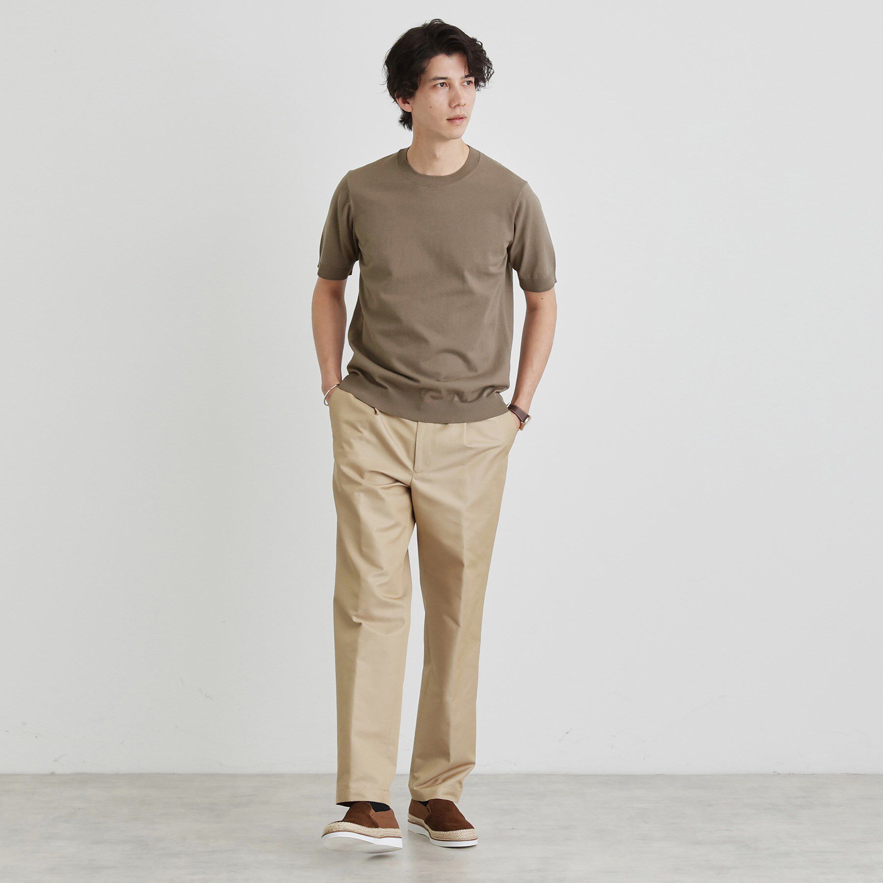 TAKEO KIKUCHI「テーラードニット プルオーバー」|Tシャツ・カットソー|