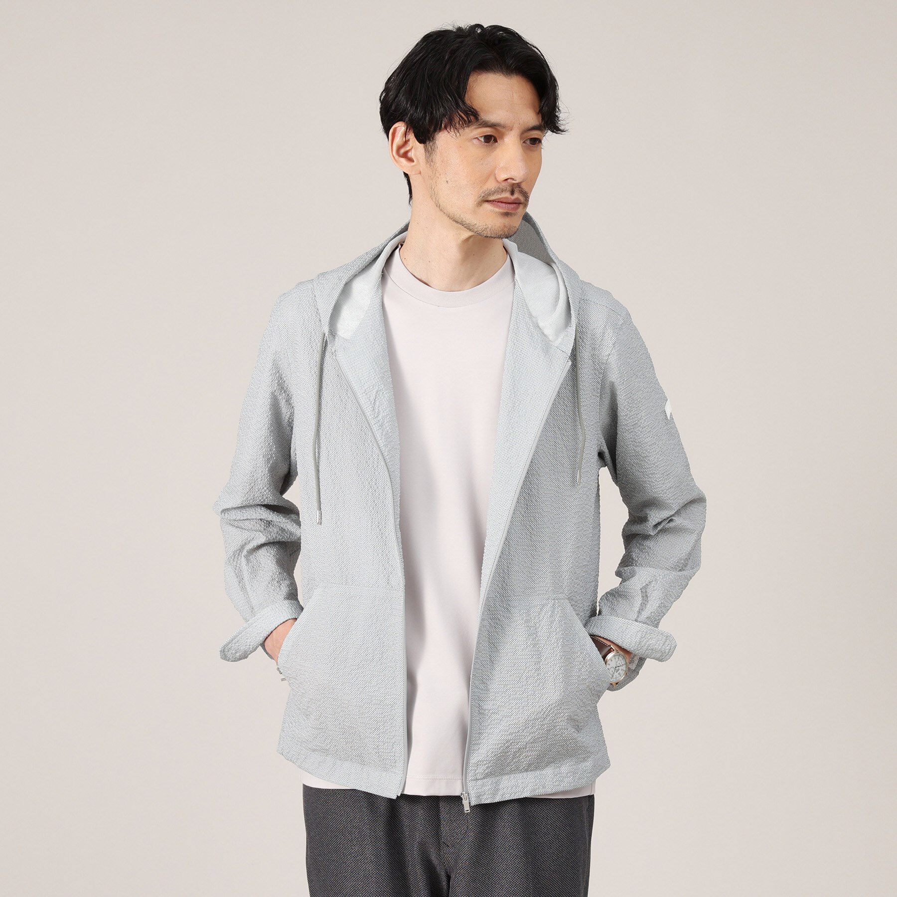 TAKEO KIKUCHI「【接触冷感】テーラード Tシャツ」|Tシャツ・カットソー|