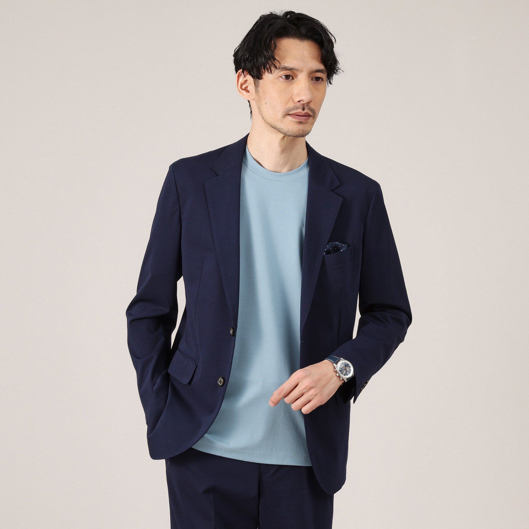 TAKEO KIKUCHI「【接触冷感】テーラード Tシャツ」|Tシャツ・カットソー|